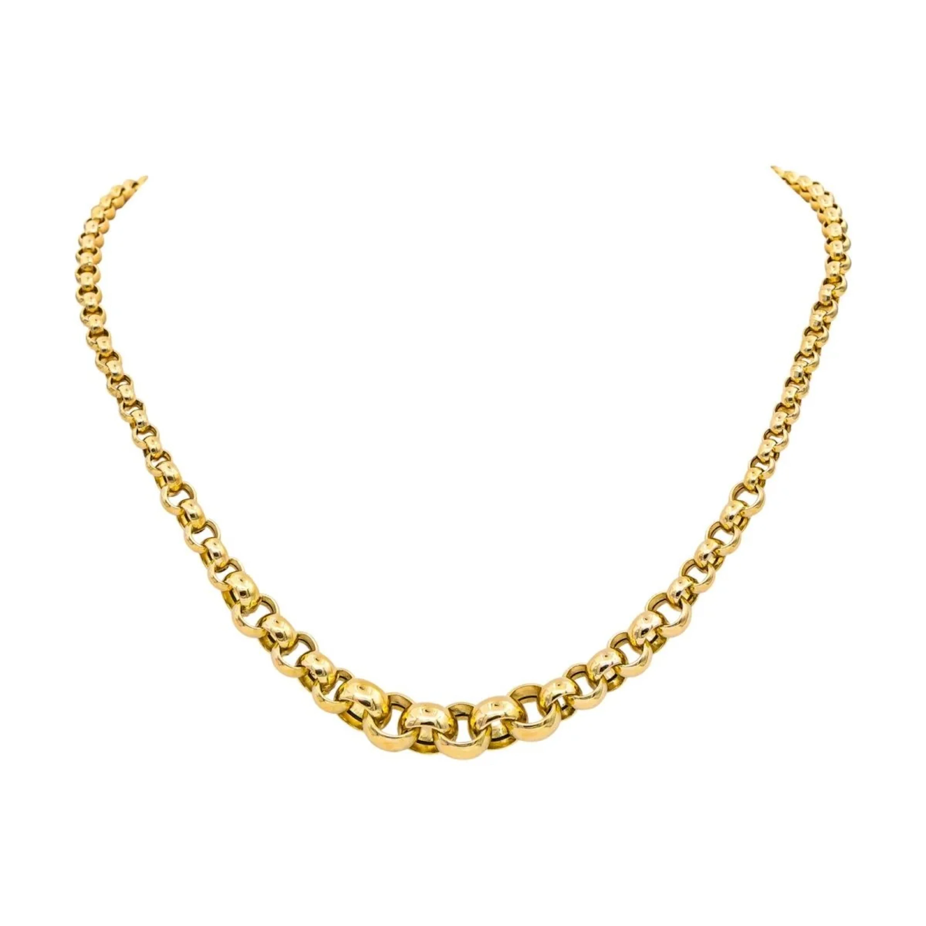 Necklace Mesh in yellow gold