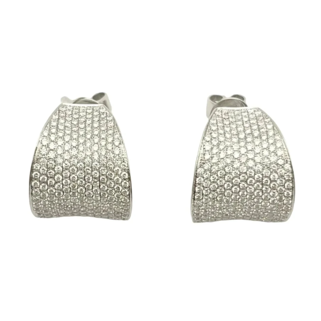 Earrings Fleas in white gold and diamonds