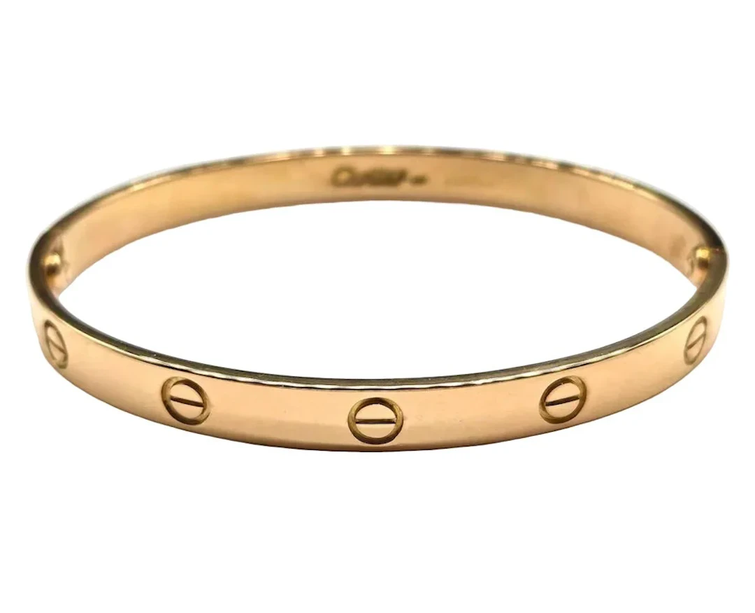 CARTIER "Love Classique" Yellow Gold Bangle Bracelet