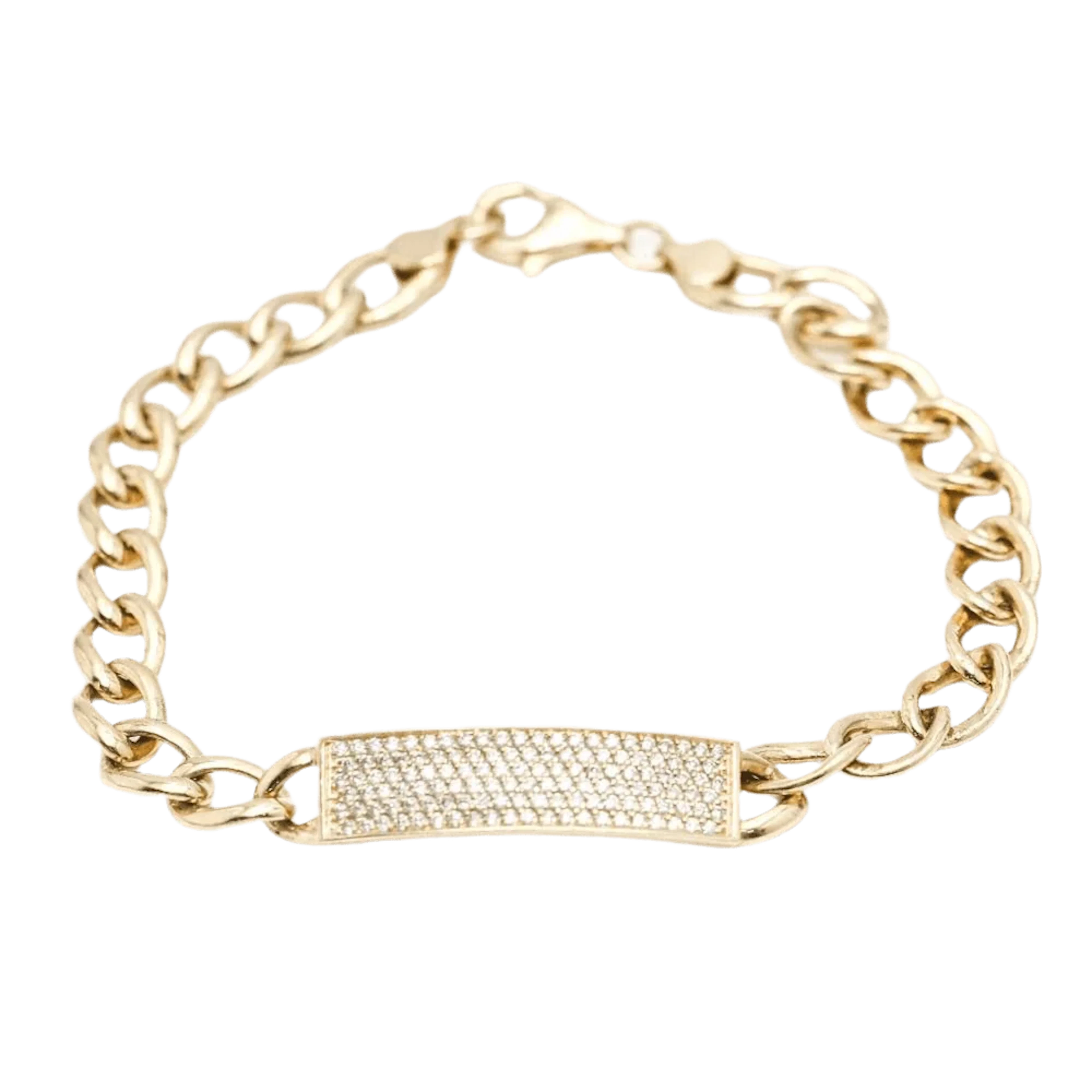 Bracelet NOMEOLVIDES in yellow gold and diamonds
