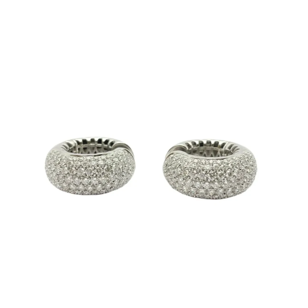Earrings in 18KT gold with diamonds natural ct 7.50 VVS G. Inscription ROCCA
