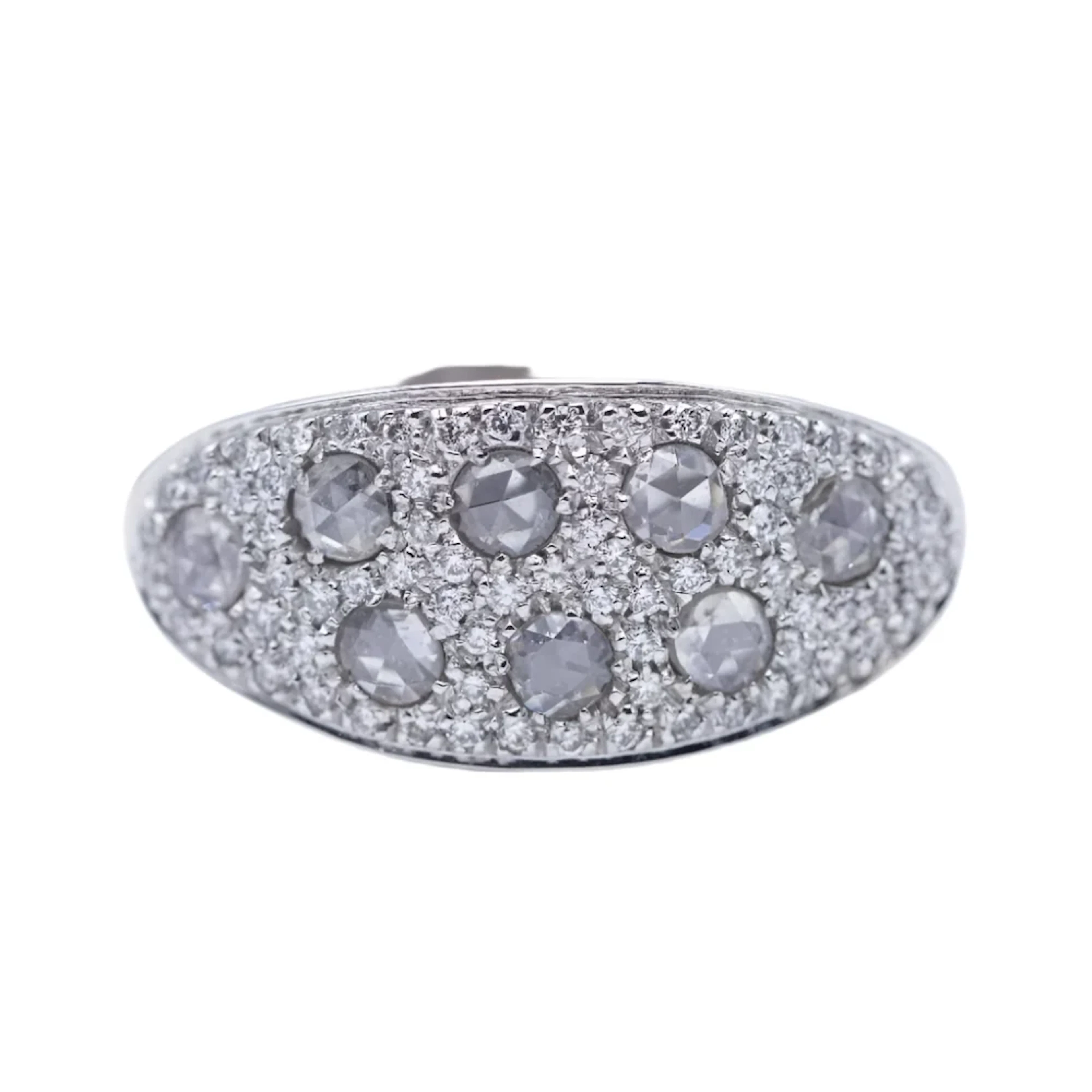Ring at white gold with diamonds brilliant cut