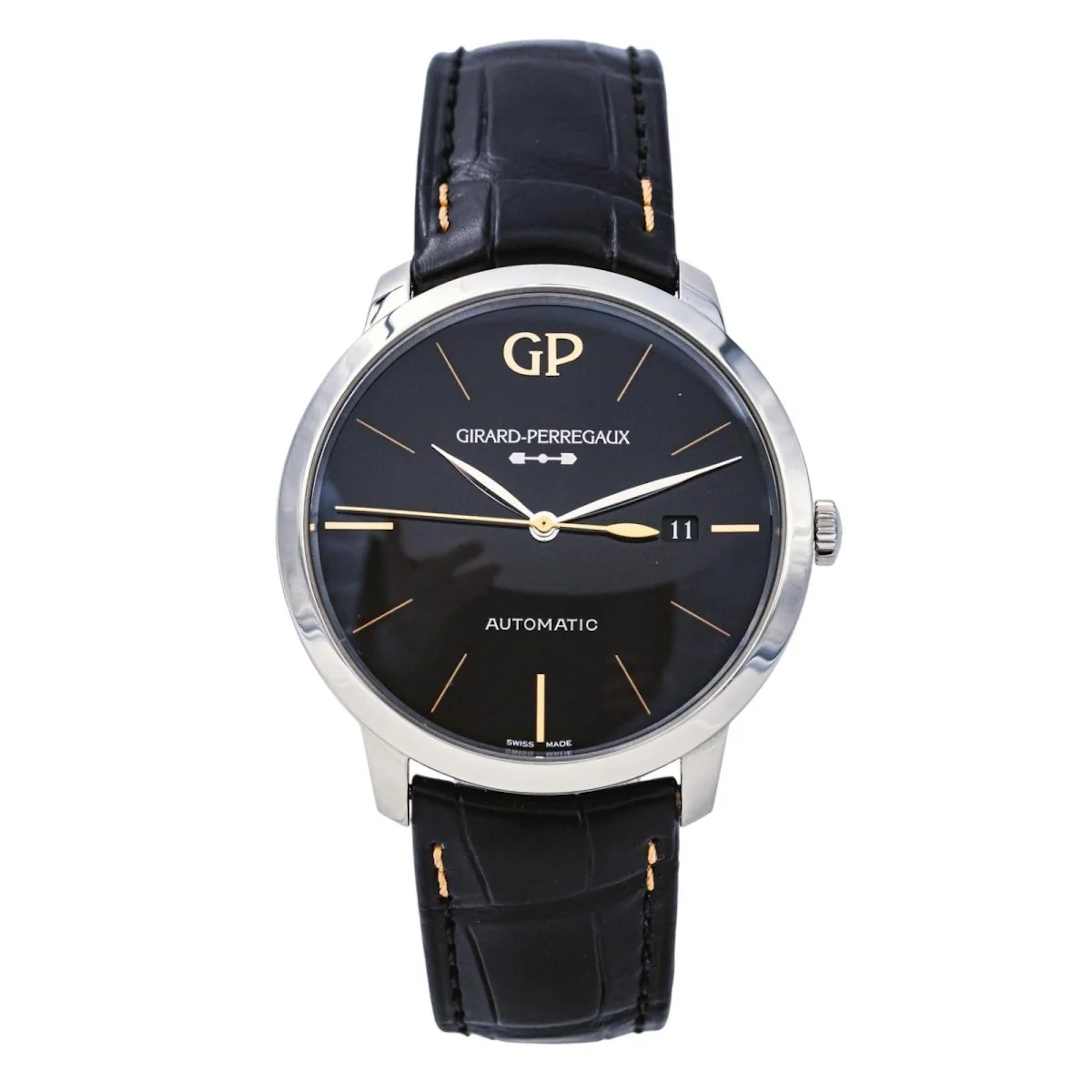 Watch GIRARD-PERREGAUX "Infinity" in steel, sapphire and leather