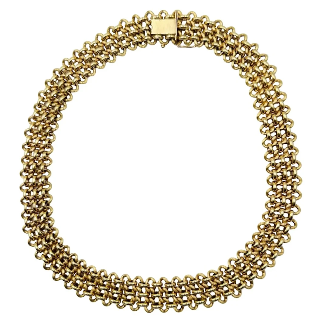 Link Necklace in Yellow gold