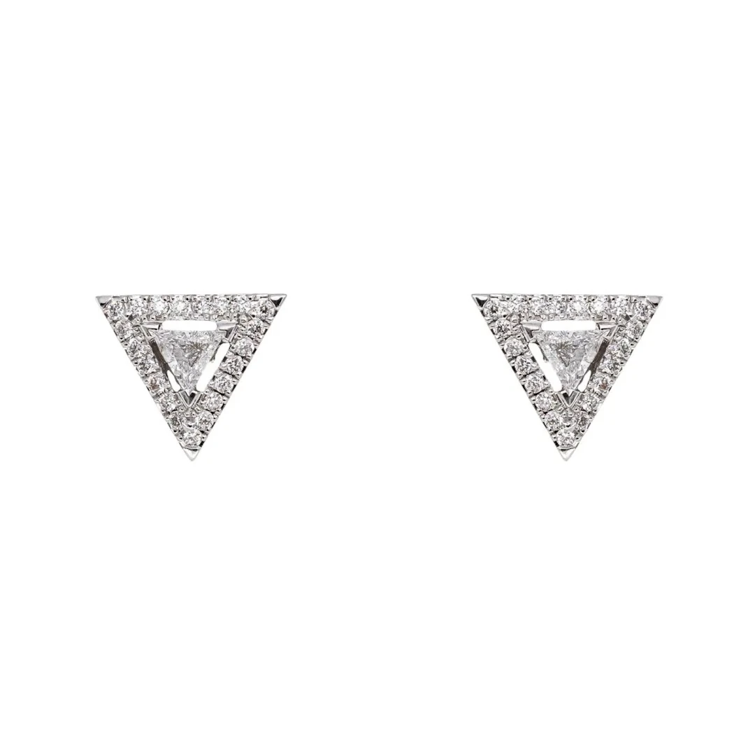 Messika Théa Stud Earrings in White gold with Diamonds