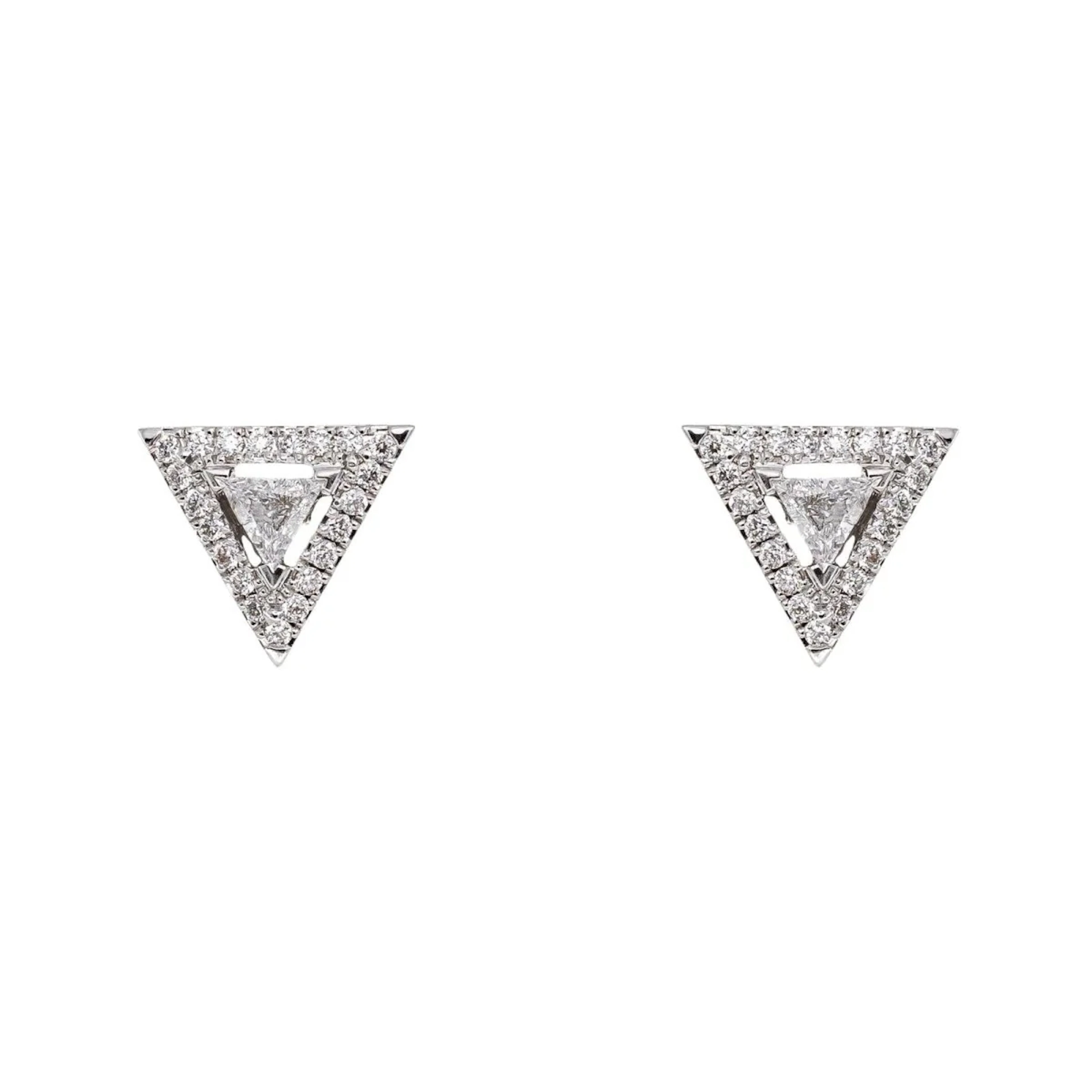 Messika Théa Stud Earrings in White gold with Diamonds