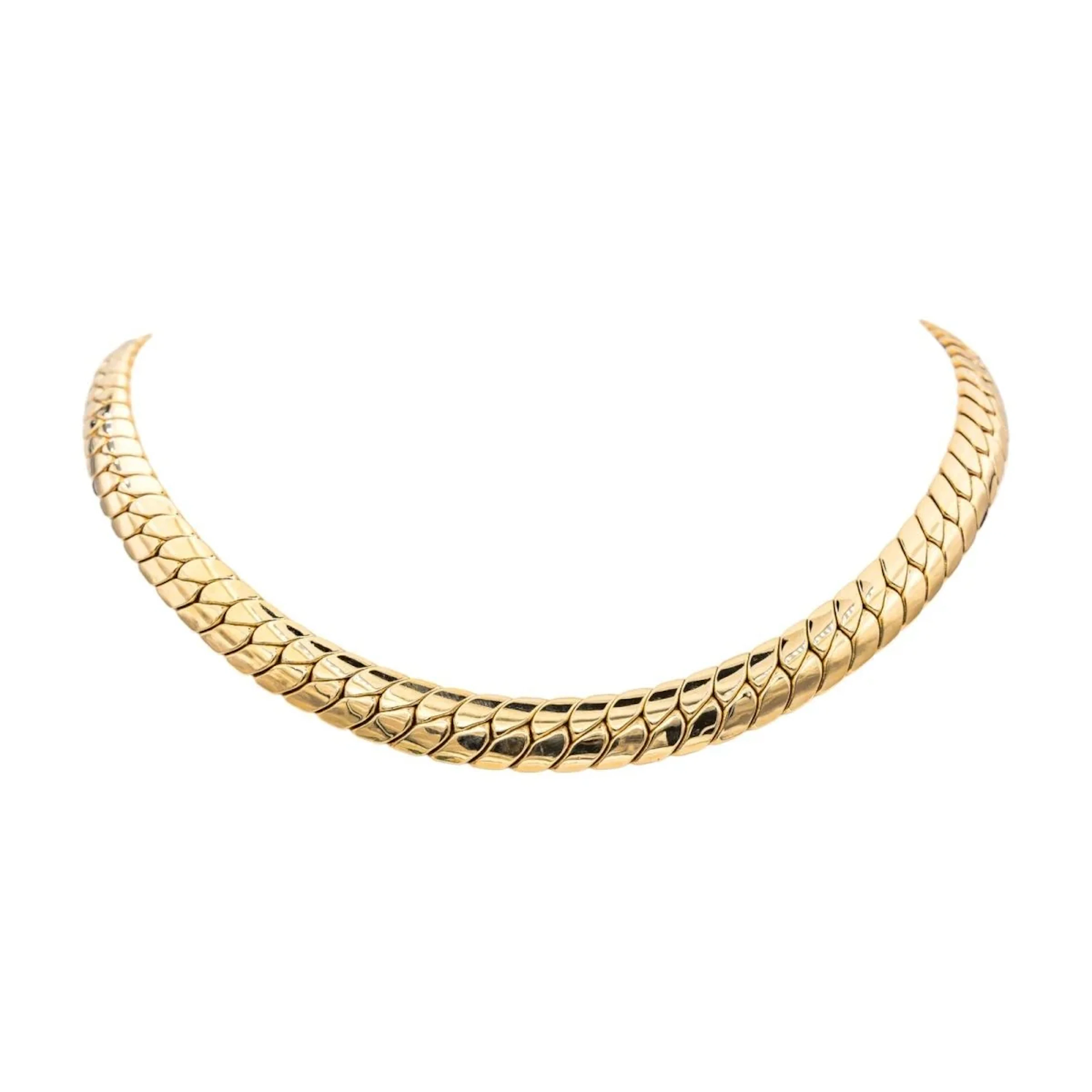 GAY FRÈRES English link Necklace in Yellow Gold
