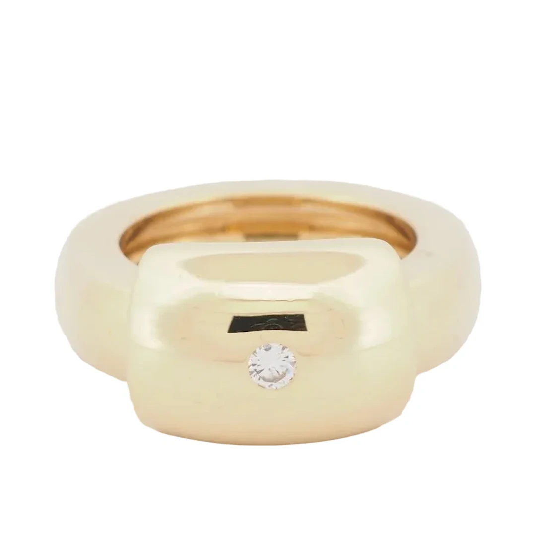 Ring PIAGET "Dancer" dome in yellow gold and diamond