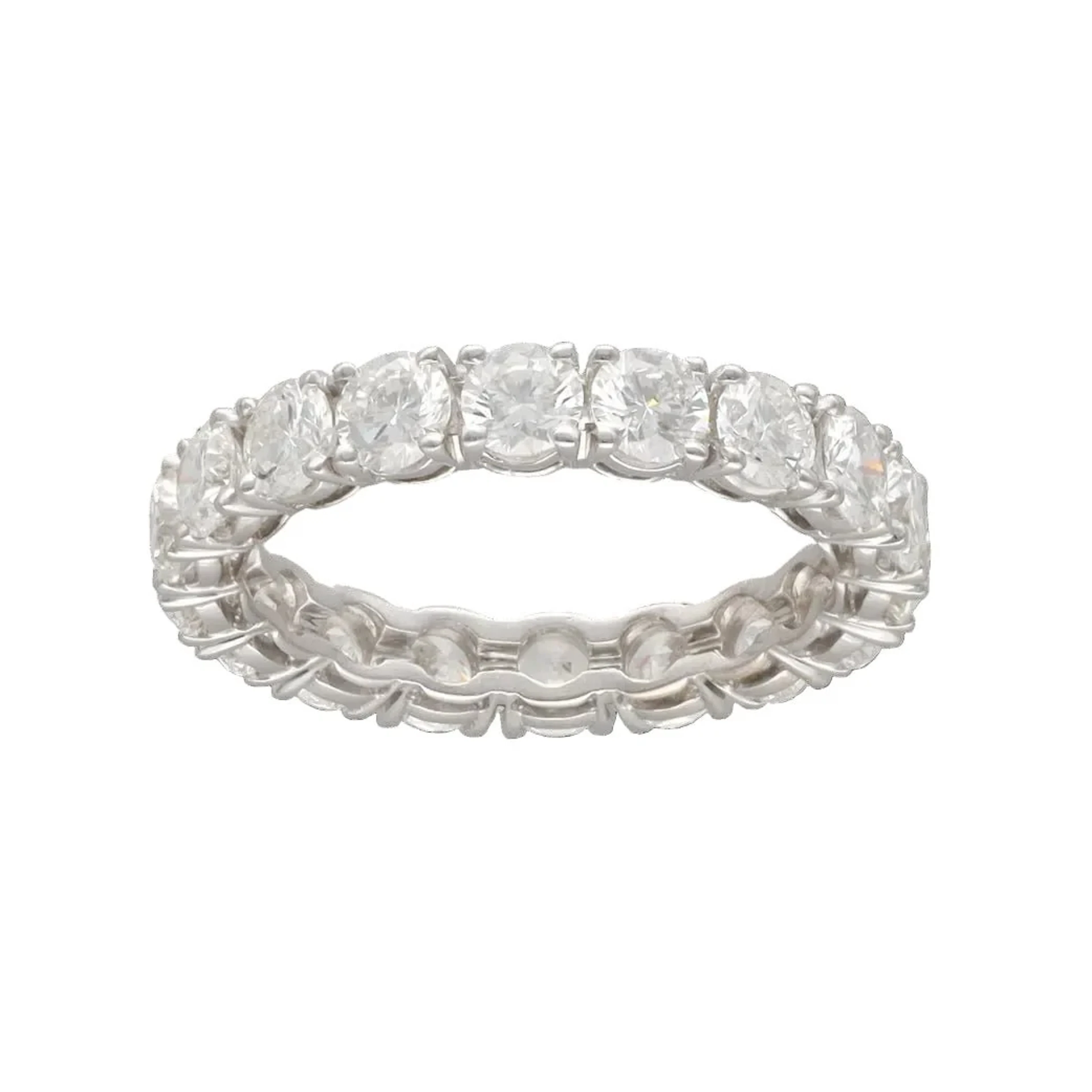 White Gold and Diamond Wedding Band