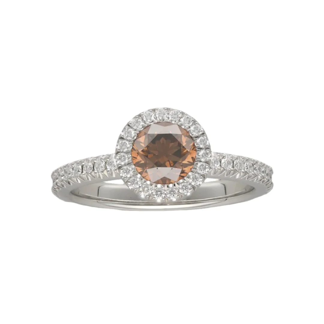 Bague Solitaire DE BEERS en platine et diamants