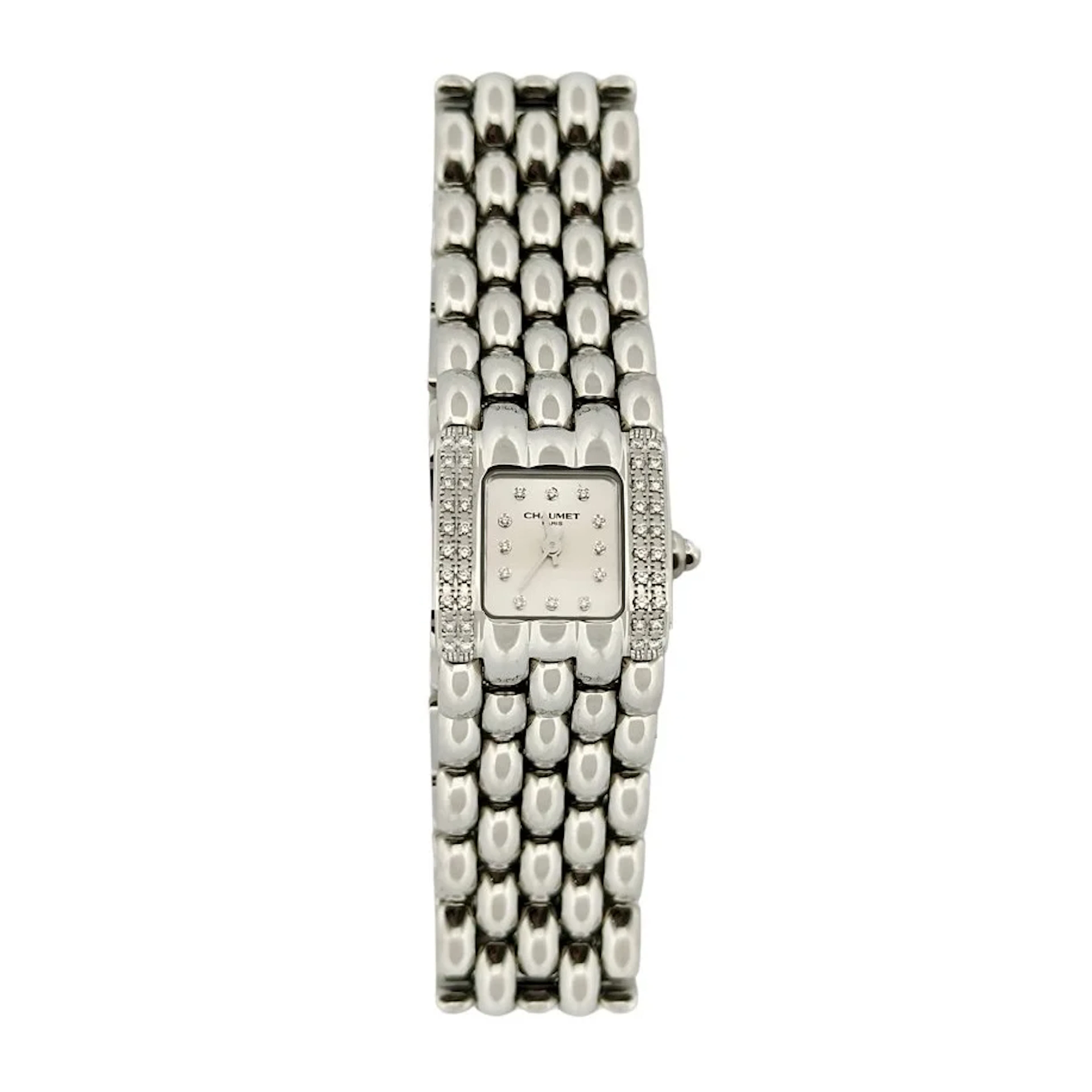CHAUMET "Khesis" Watch in Steel and Diamonds