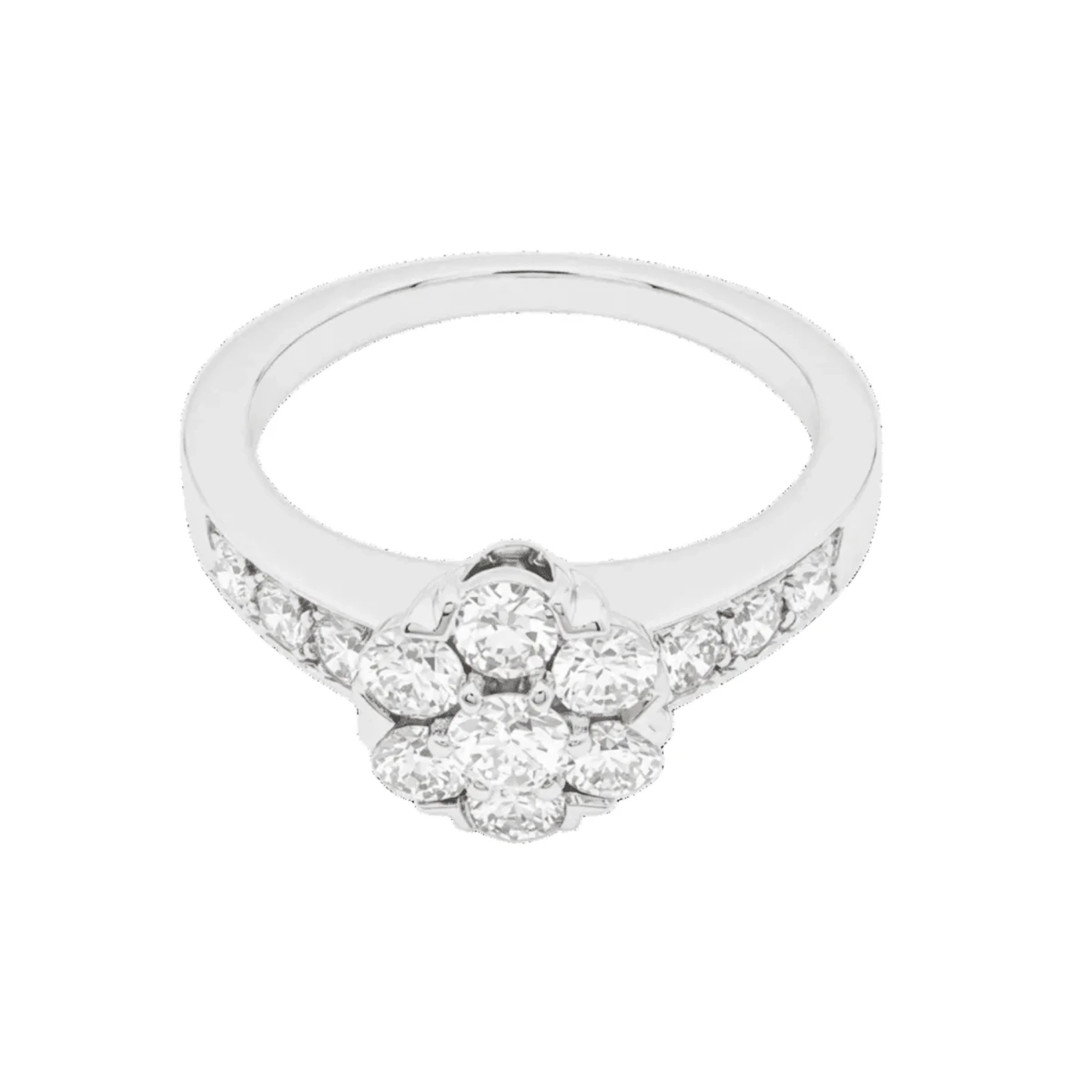 Bague Marguerite VAN CLEEF & ARPELS "Fleurette" PM en or blanc et diamants
