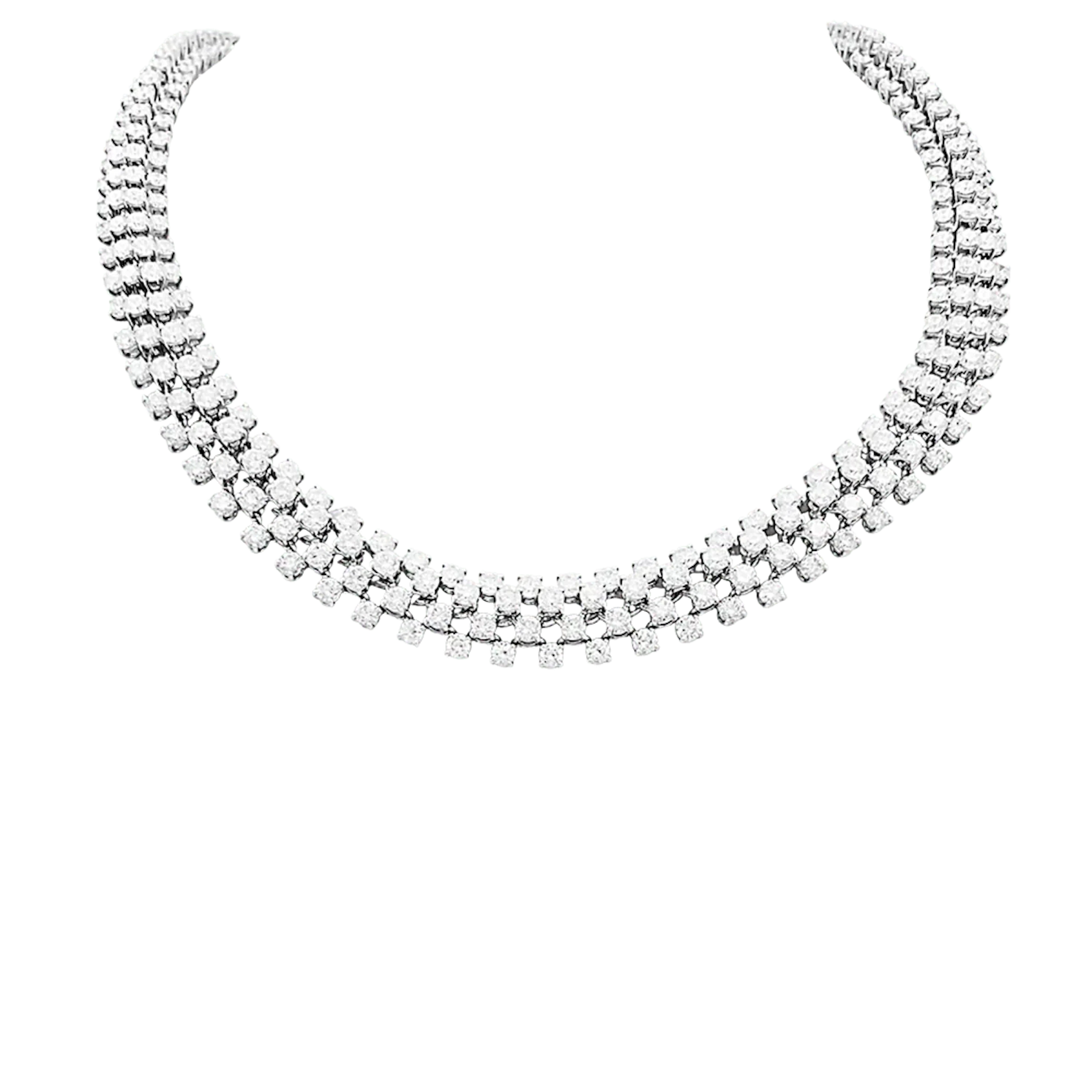 Necklace BOUCHERON Angélique rivière in white gold and diamond