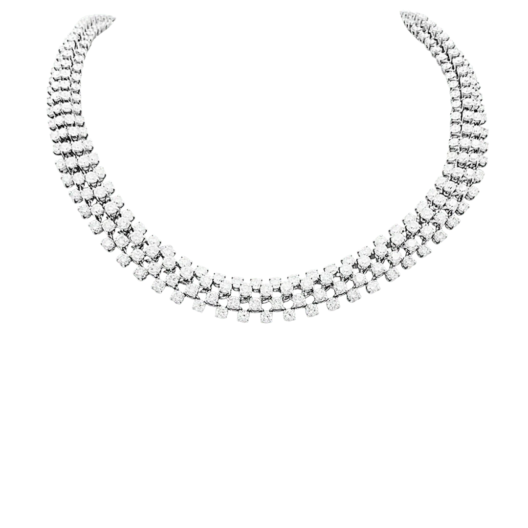 Necklace BOUCHERON Angélique rivière in white gold and diamond