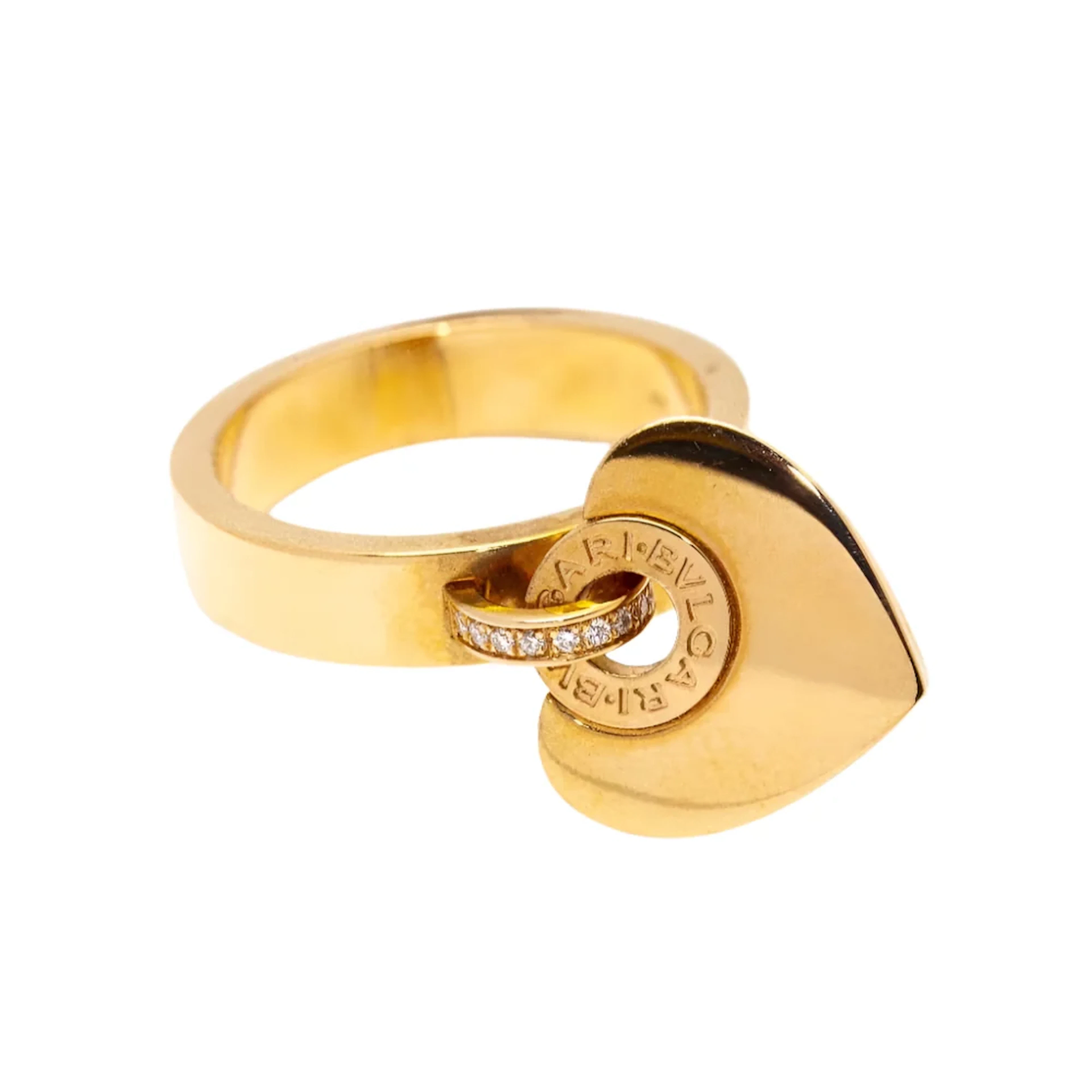 BVLGARI "Cuore" Ring in Rose gold and Diamonds