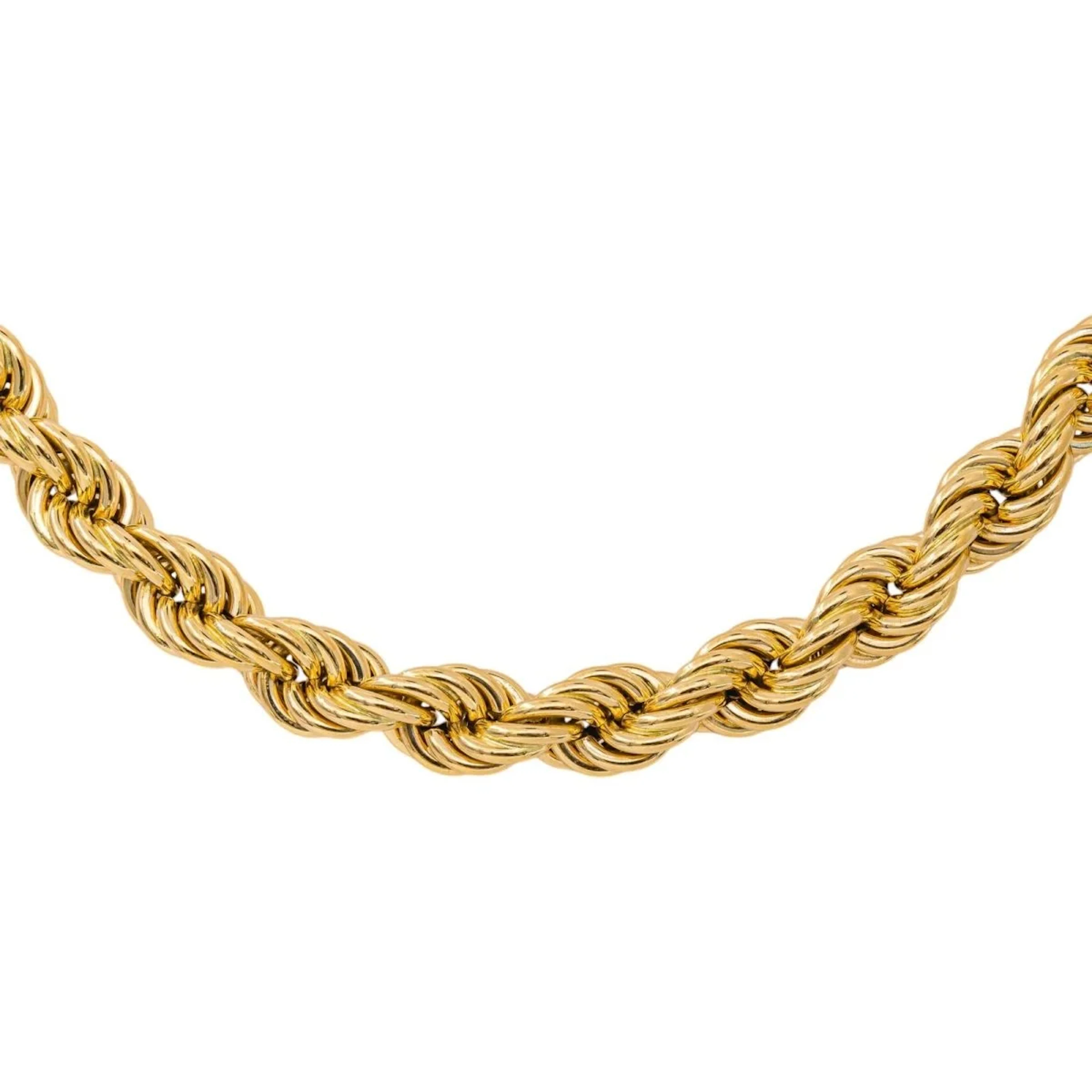 Yellow Gold Rope-Link Necklace