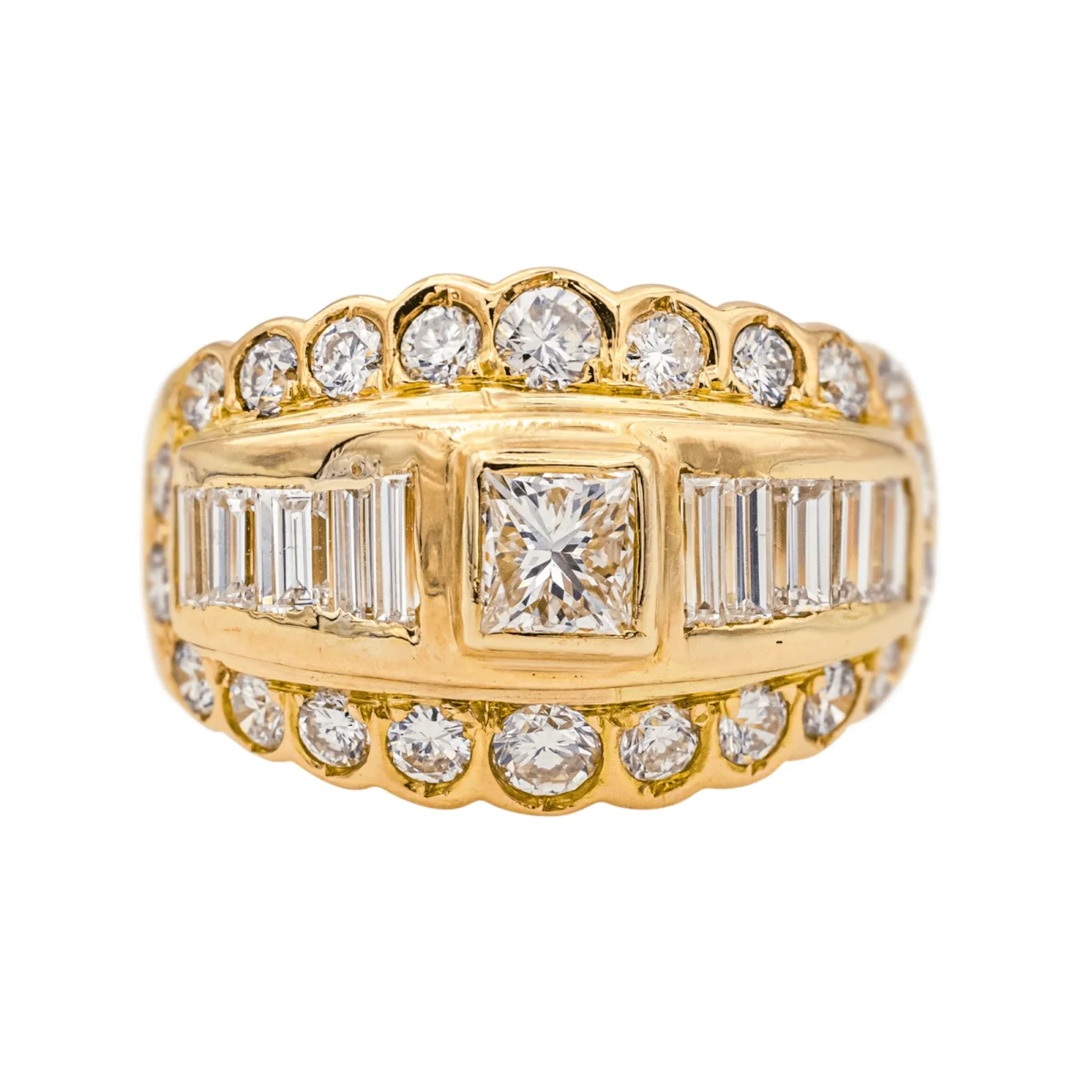 Ring Rush in yellow gold and diamonds