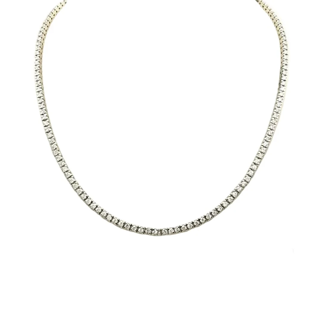"Rivière" Necklace in White Gold and Diamonds