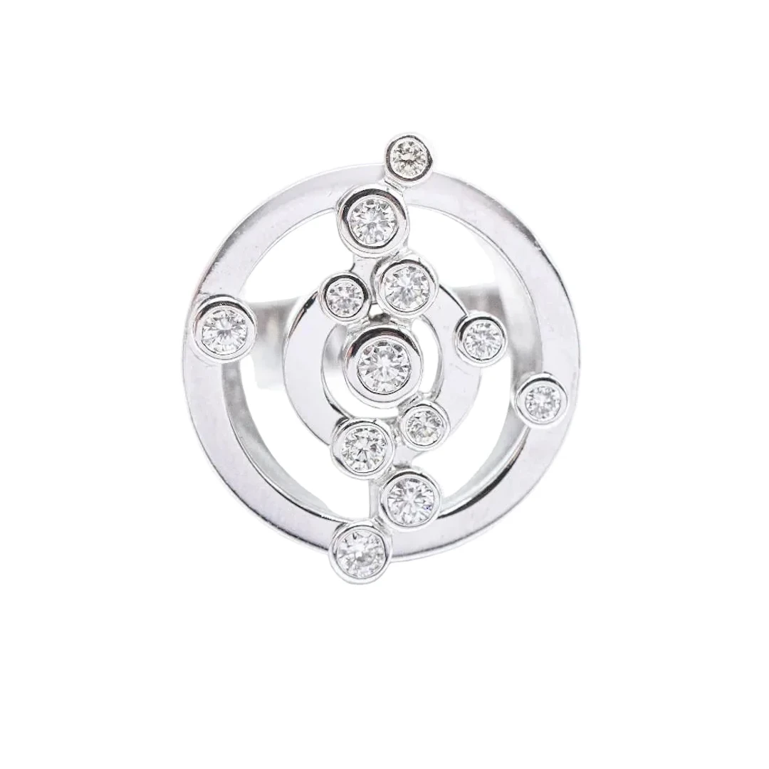 Ring ADAGIO in white gold and diamonds