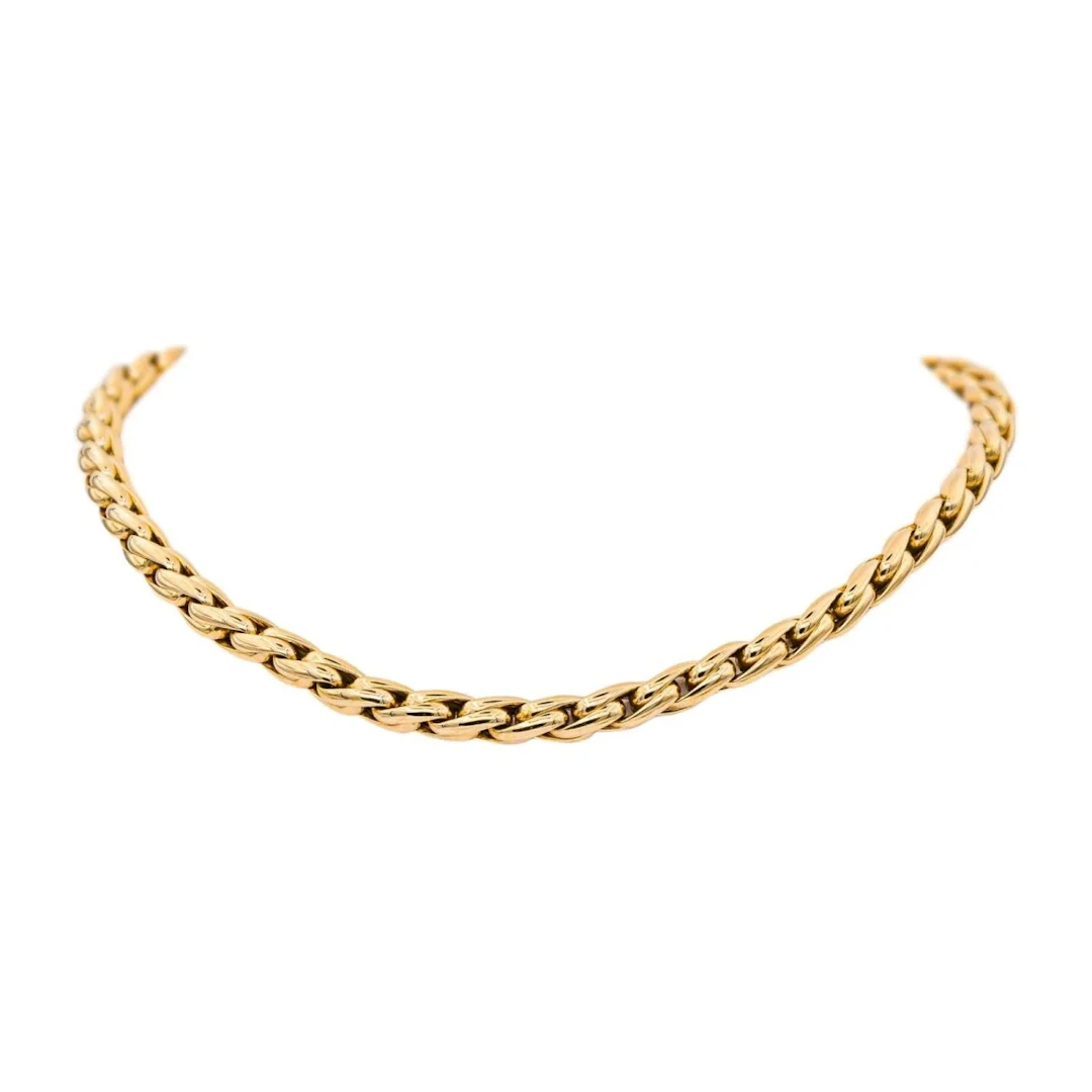 Necklace Mesh in yellow gold