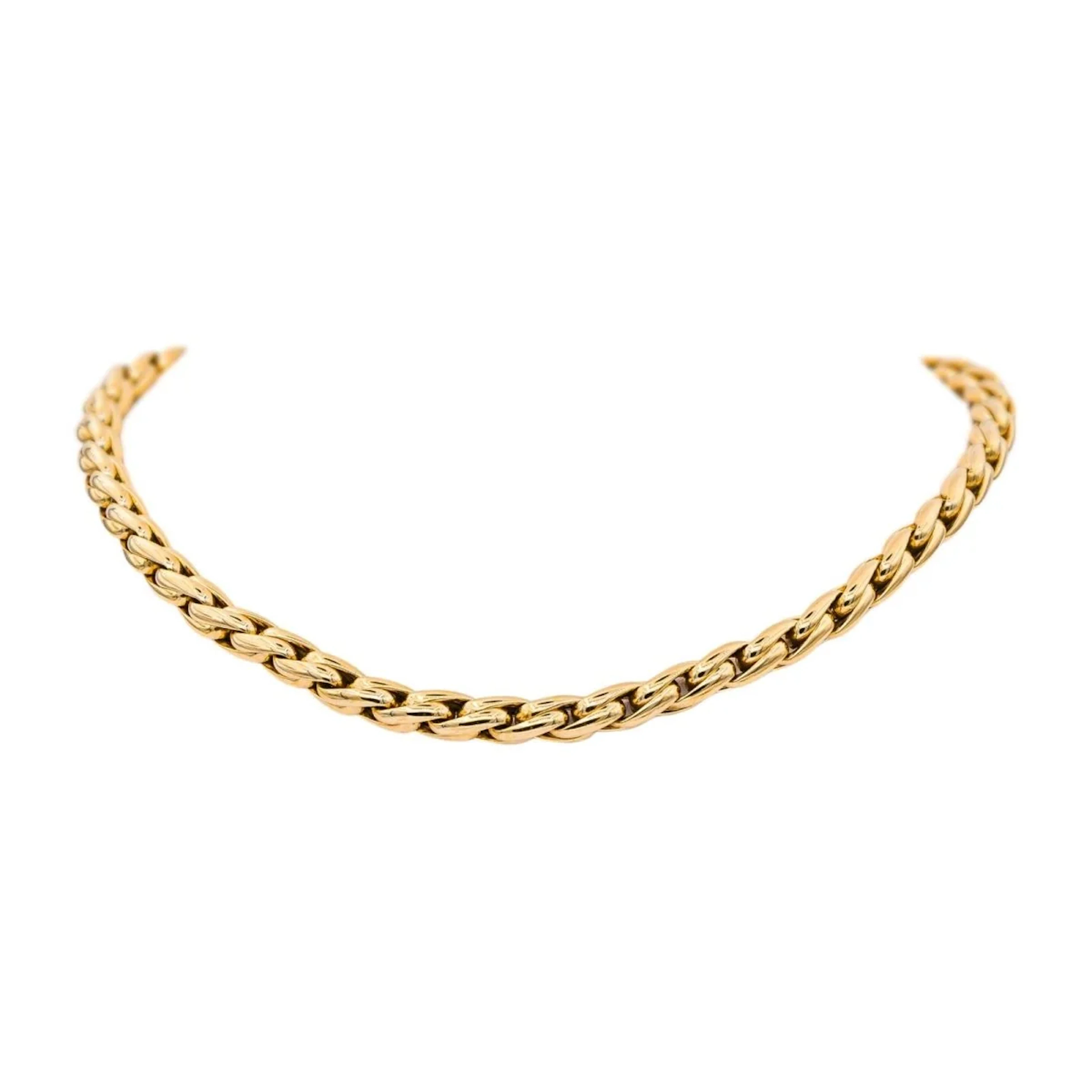 Necklace Mesh in yellow gold