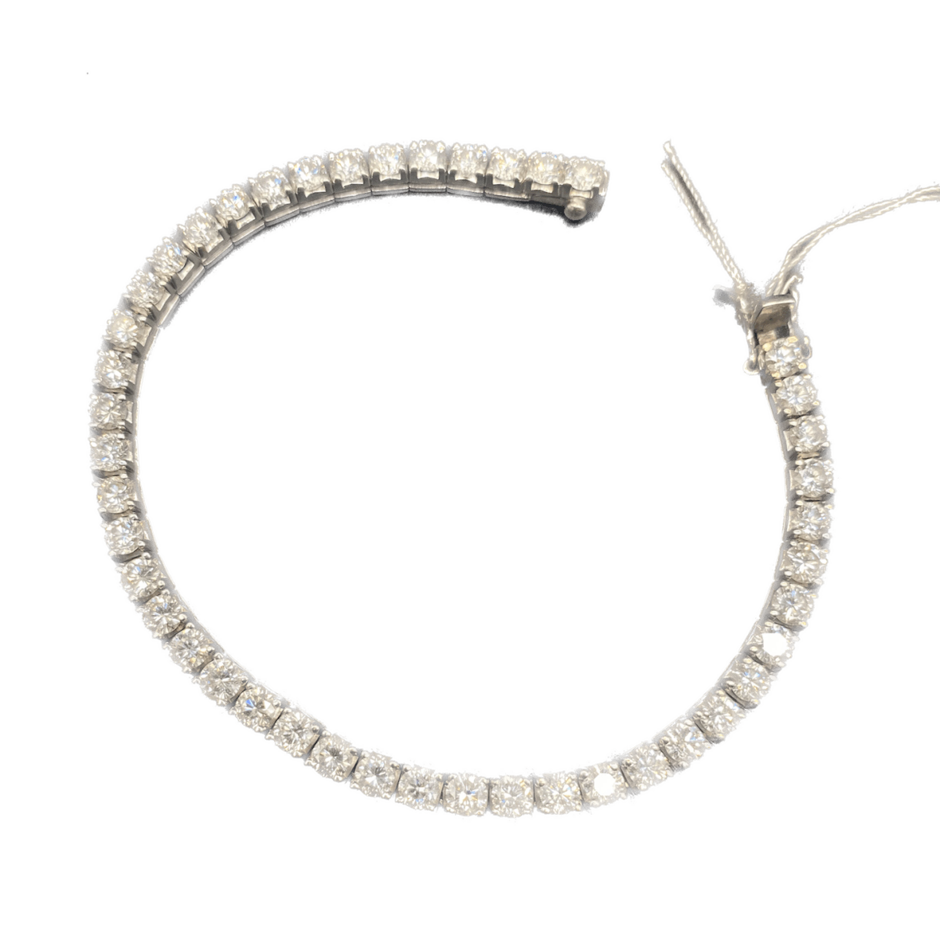 "Ligne" Bracelet in White Gold and Diamonds