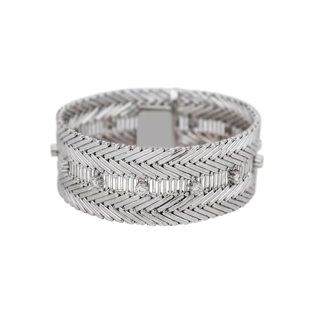 Bracelet Cuff bracelet White gold Diamond