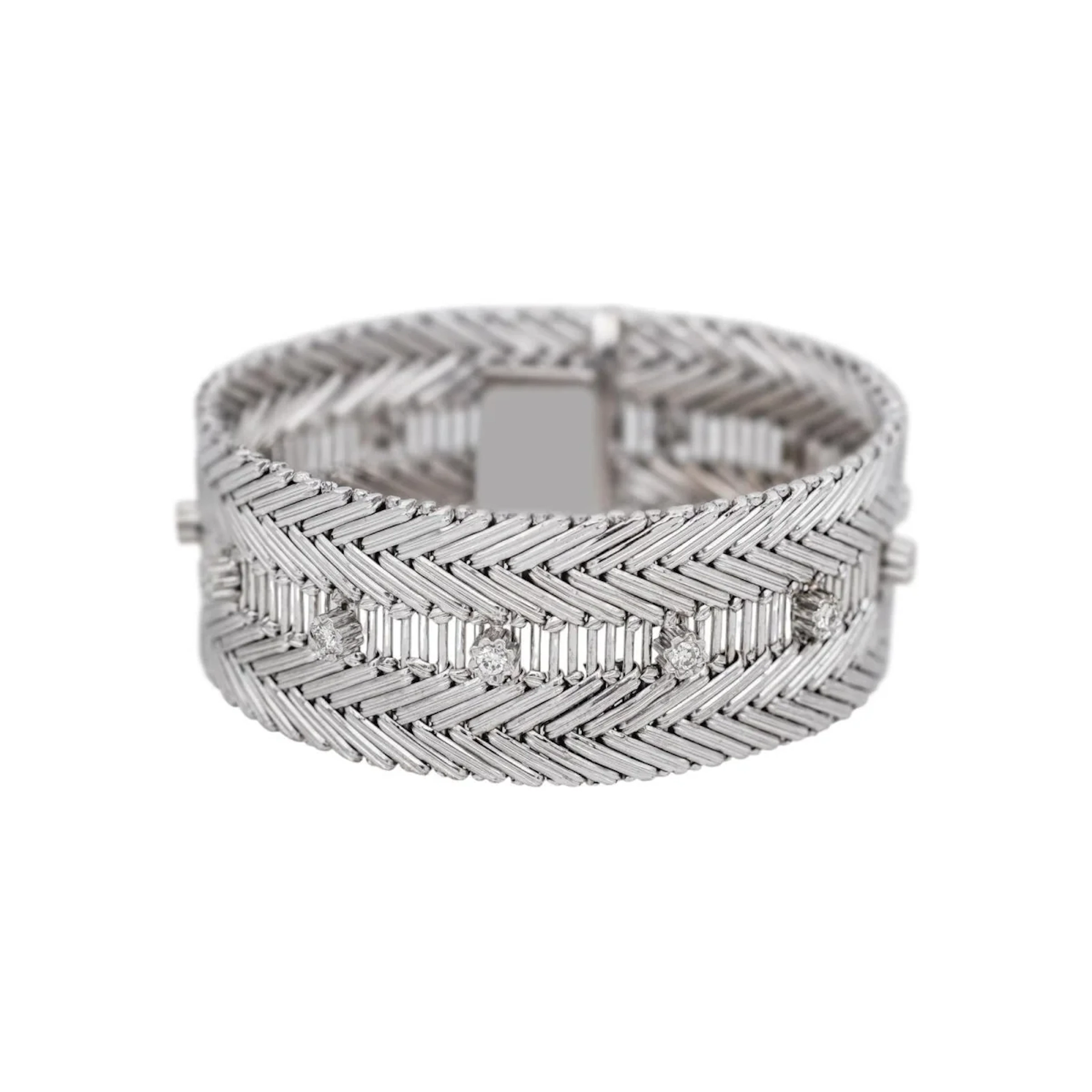Bracelet Cuff bracelet White gold Diamond