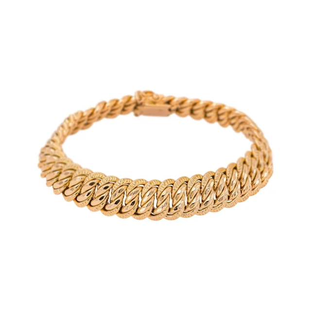 Bracelet Maille en or rose