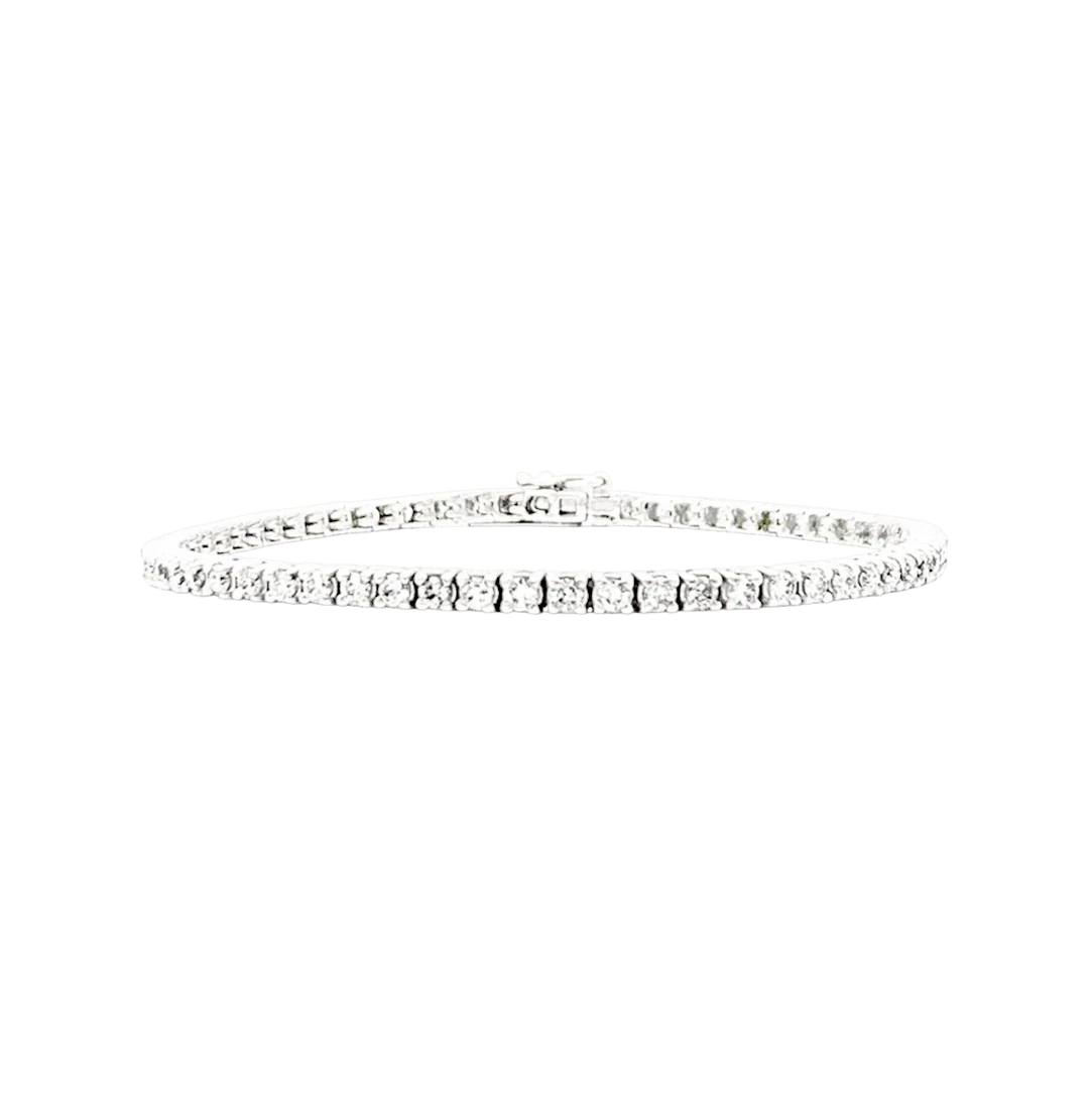 Bracelet Ligne en or blanc et diamants 4,56 carats
