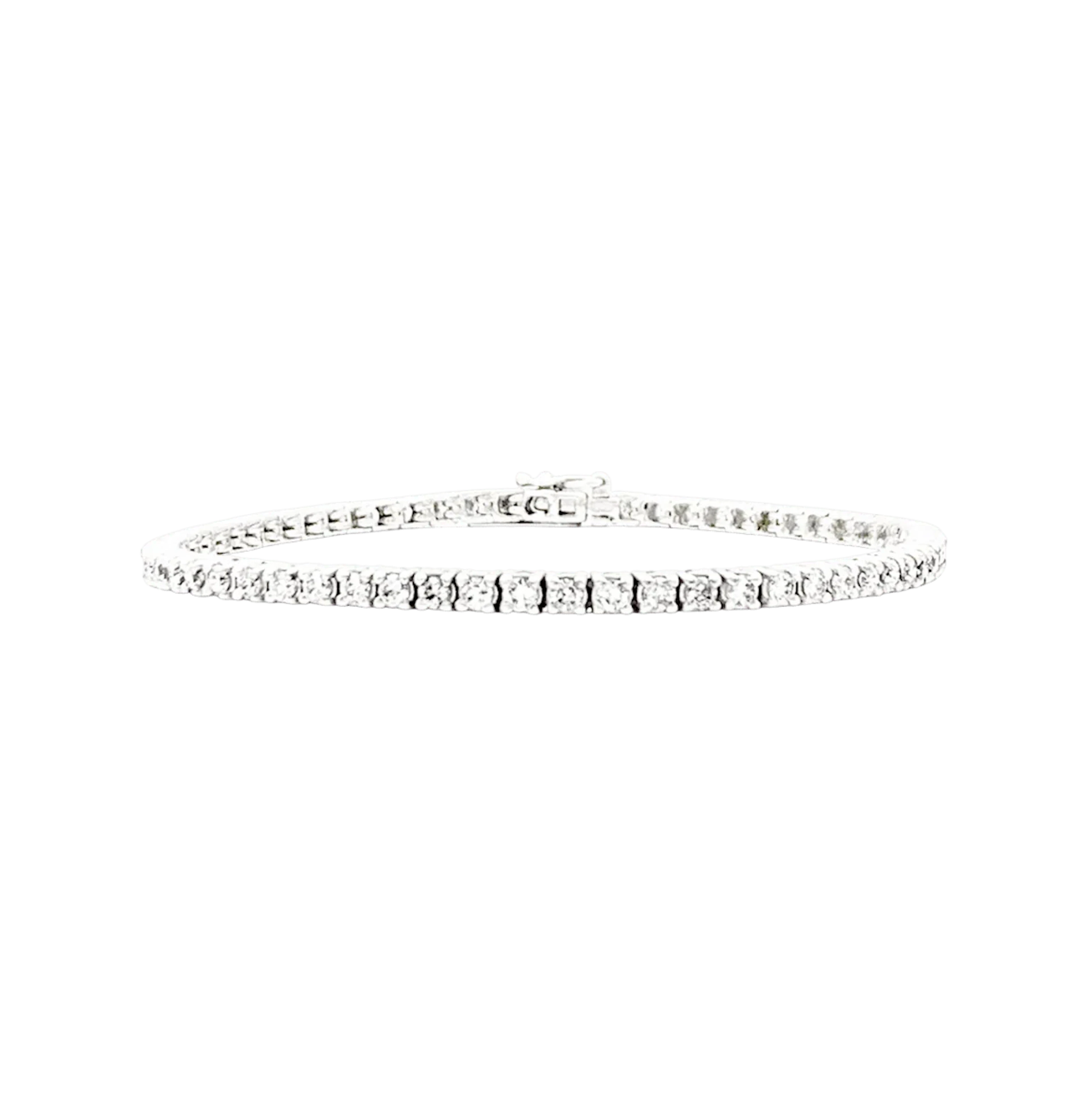 Bracelet Ligne en or blanc et diamants 4,56 carats