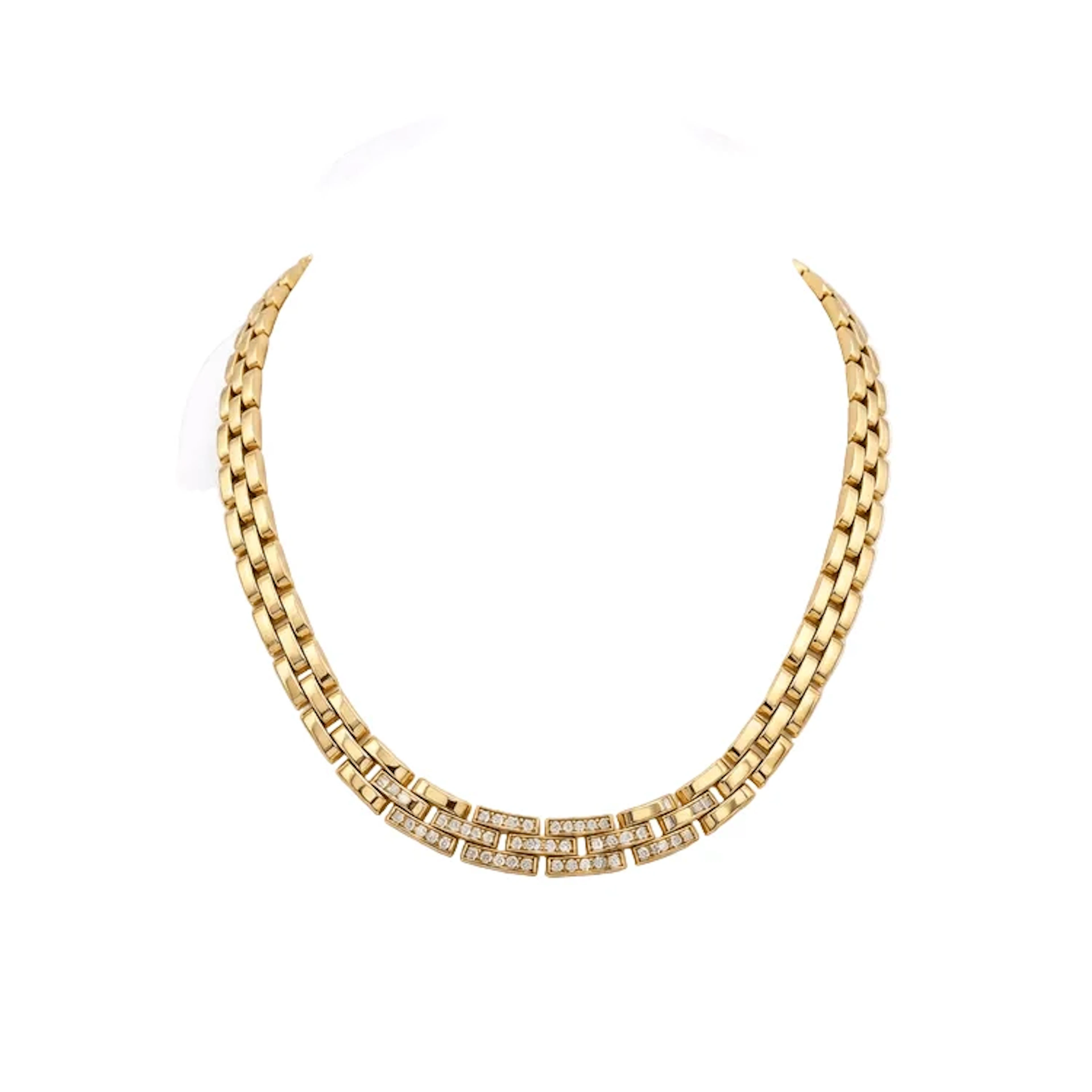CARTIER "Panther" set in yellow gold and diamonds