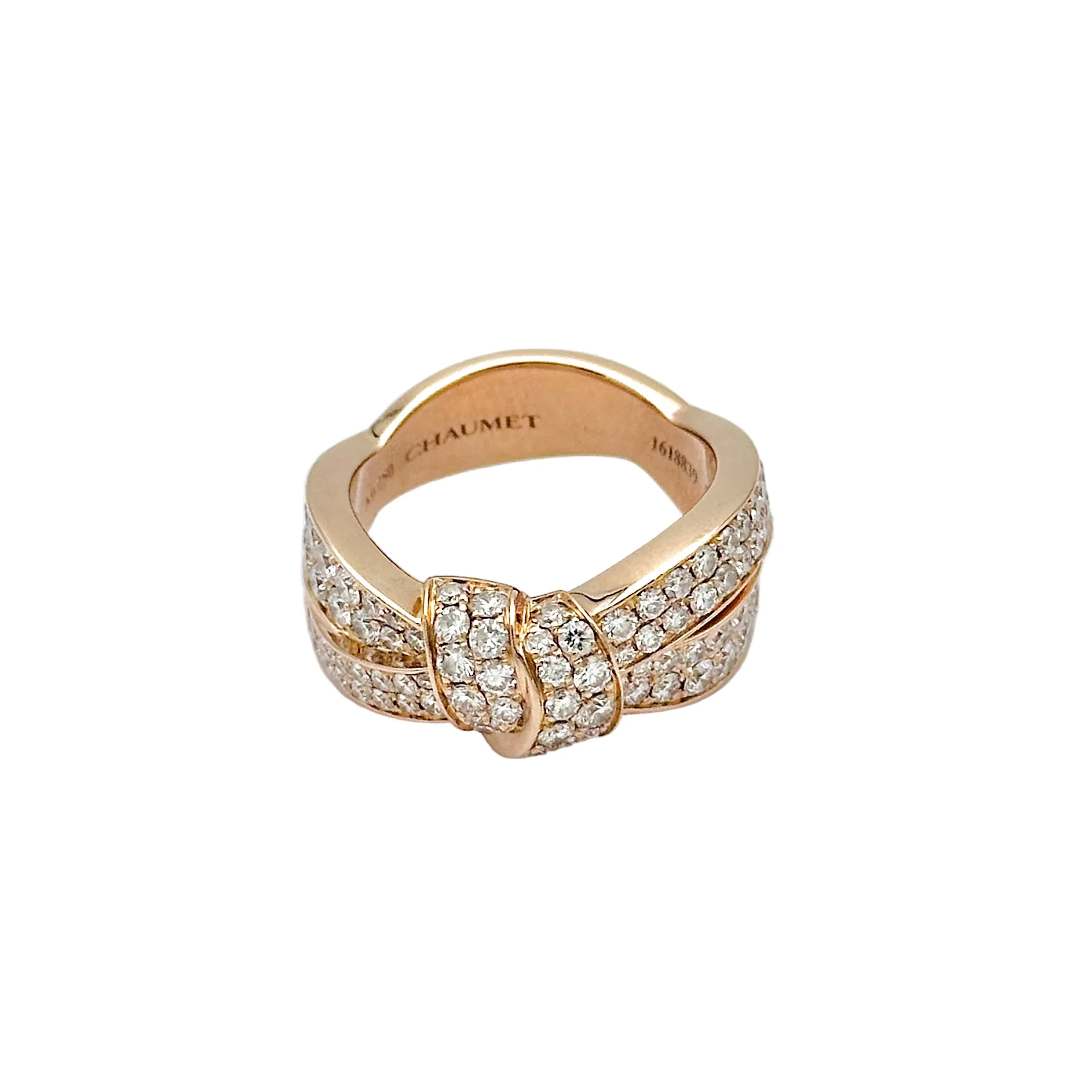 CHAUMET "Liens Séduction" ring in rose gold and diamonds