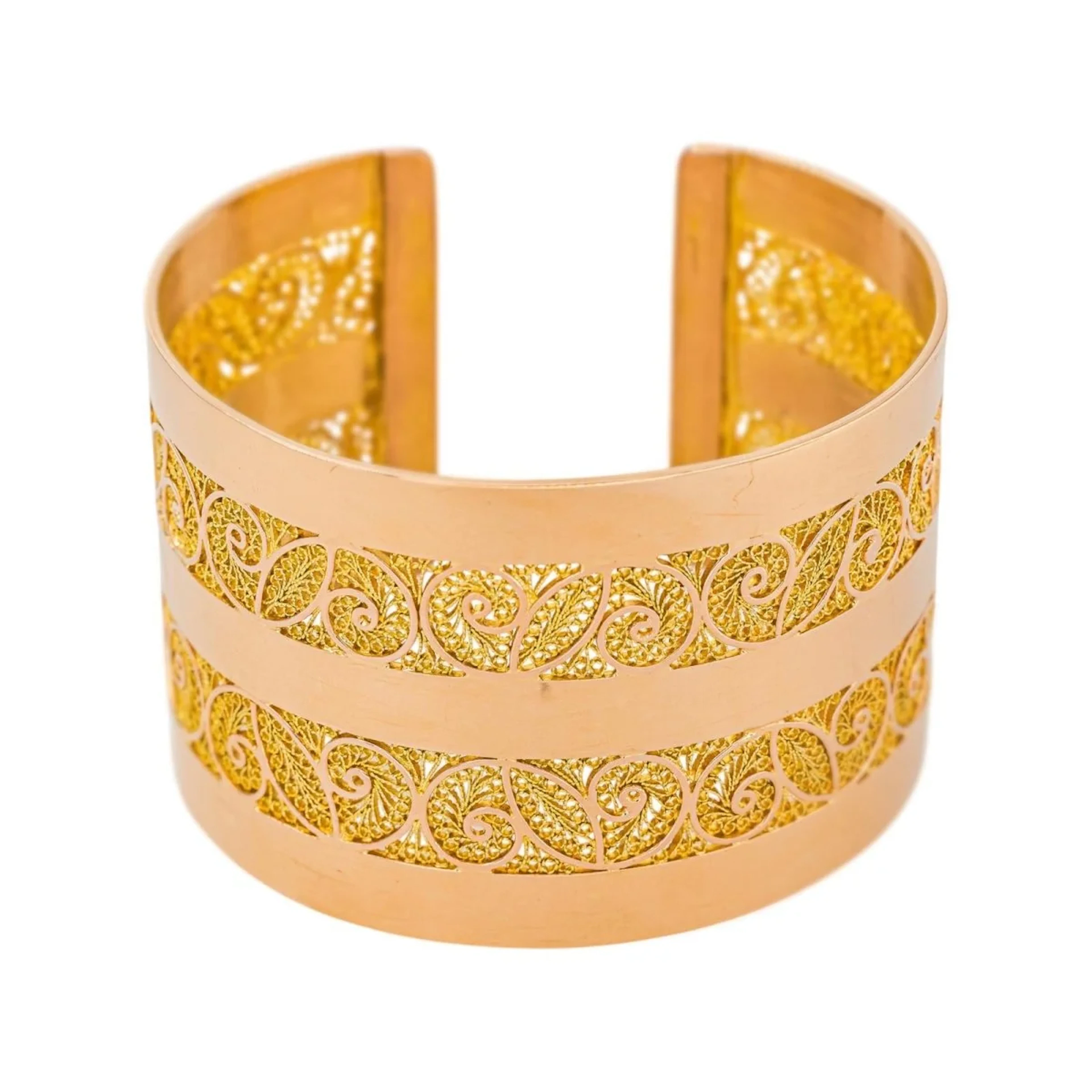 Rose gold cuff bracelet