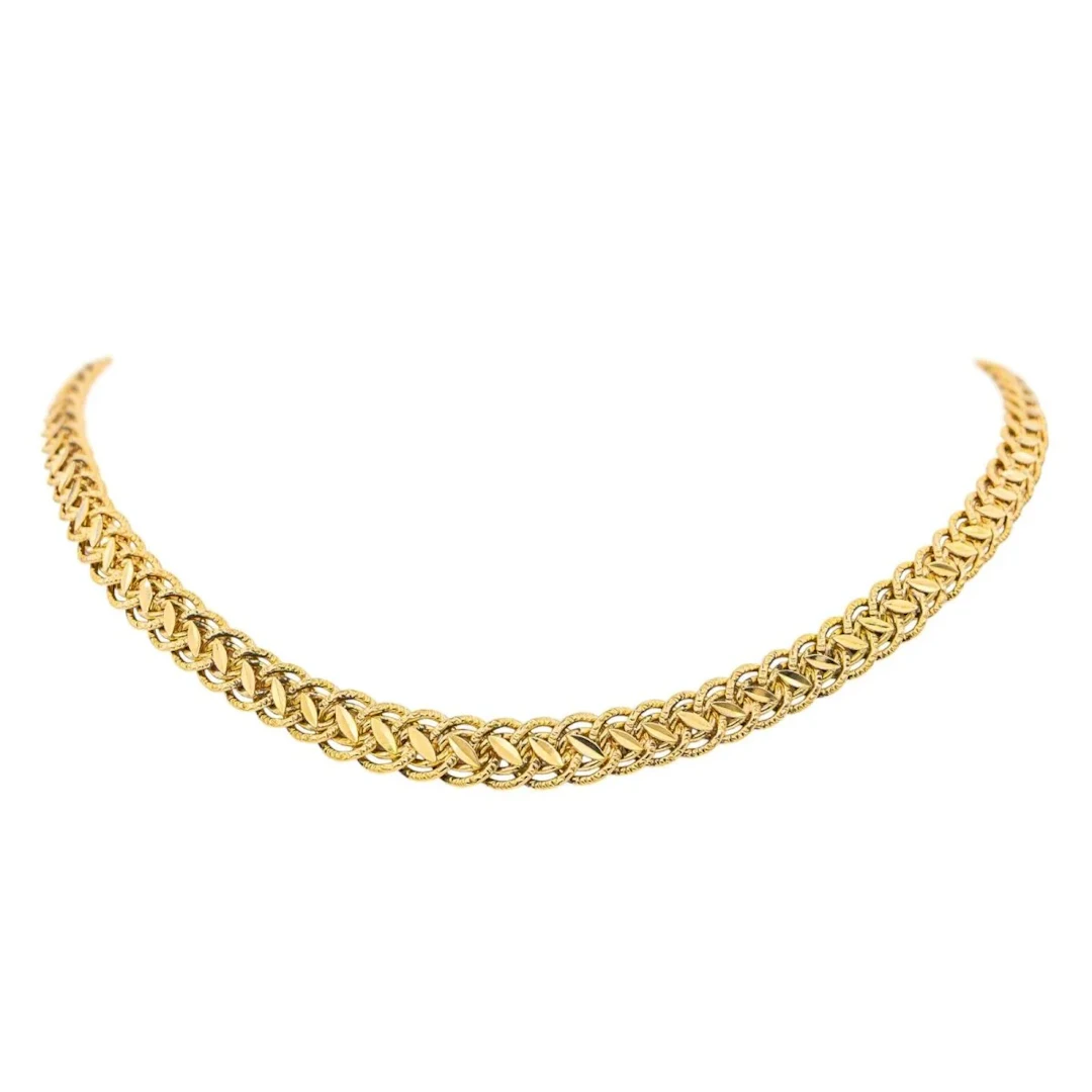 Necklace Mesh in yellow gold