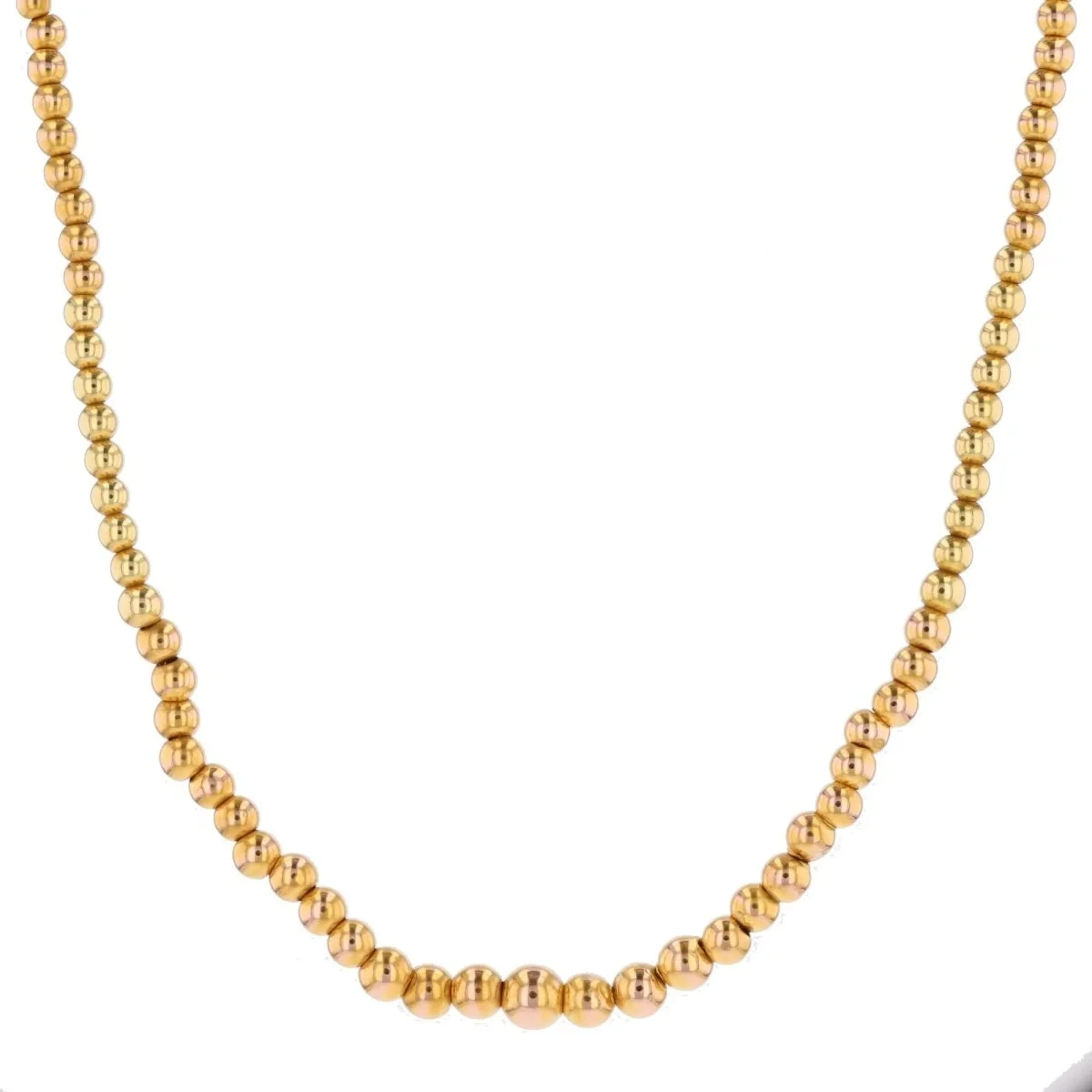 Necklace Beads in yellow gold