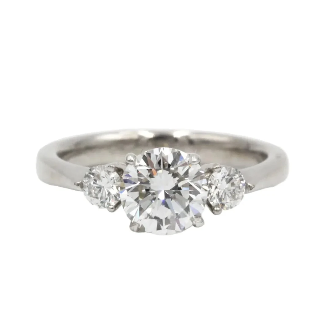 Trilogy Ring in White gold and Diamonds