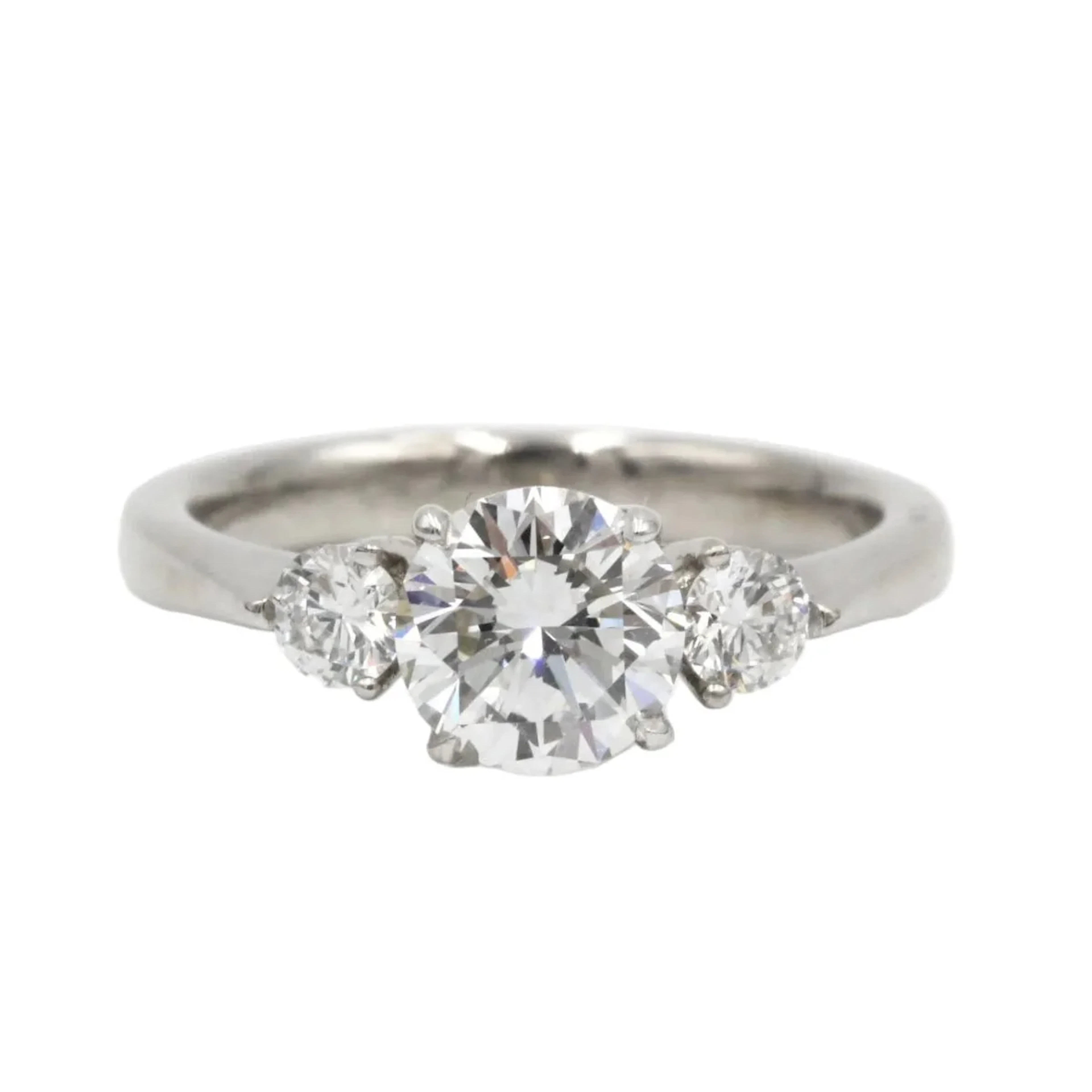 Trilogy Ring in White gold and Diamonds