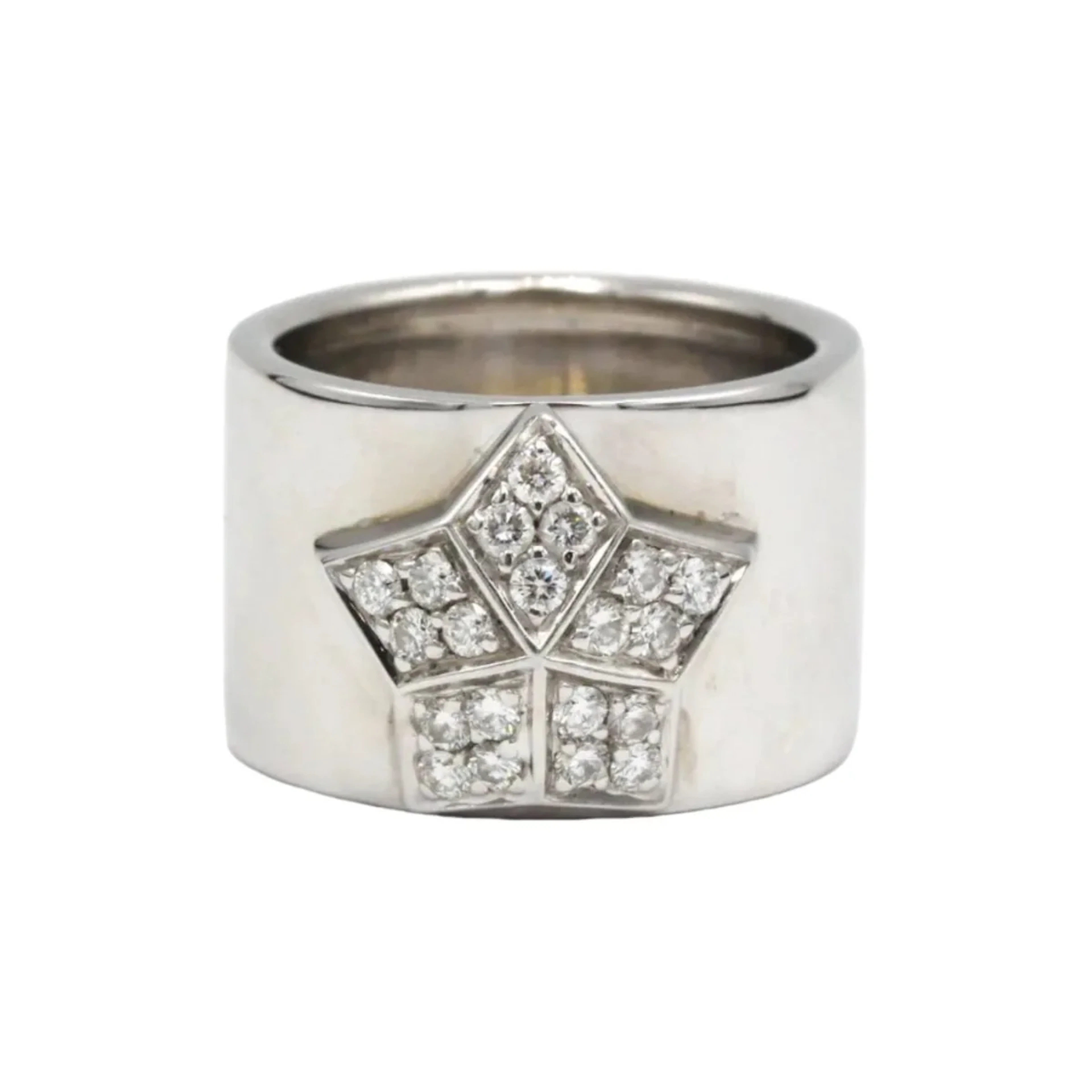 FRED "Lucifer" Band Ring in White Gold and Diamonds