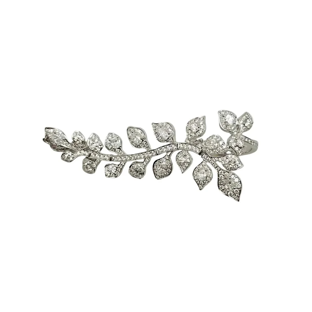 Ring Triple in white gold and diamonds