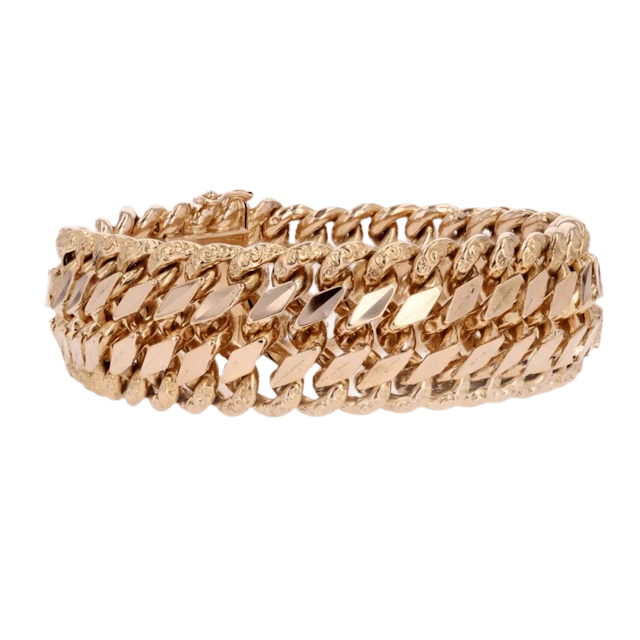 Bracelet Maille en or rose