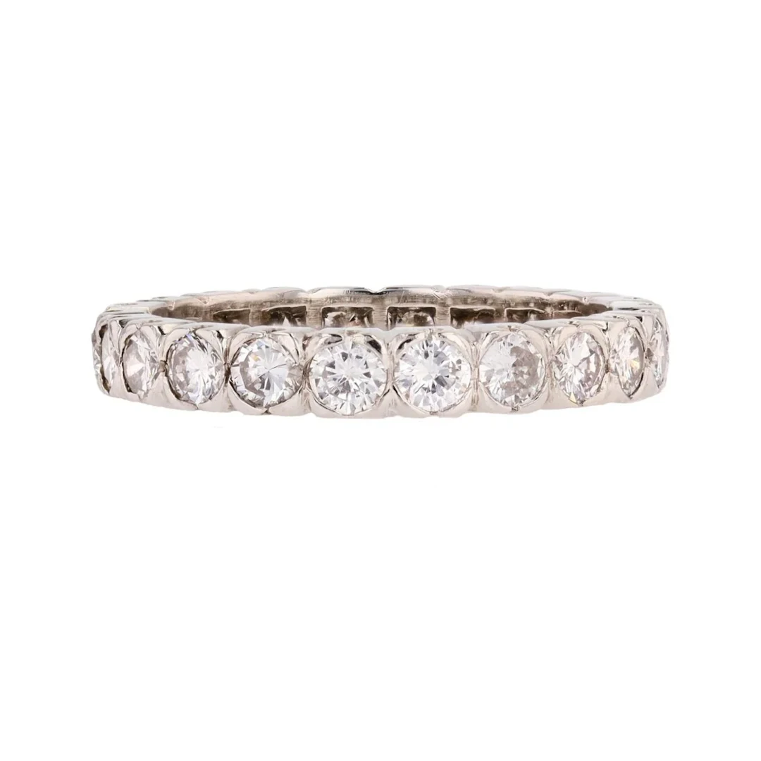 Alliance ring in platinum and diamonds
