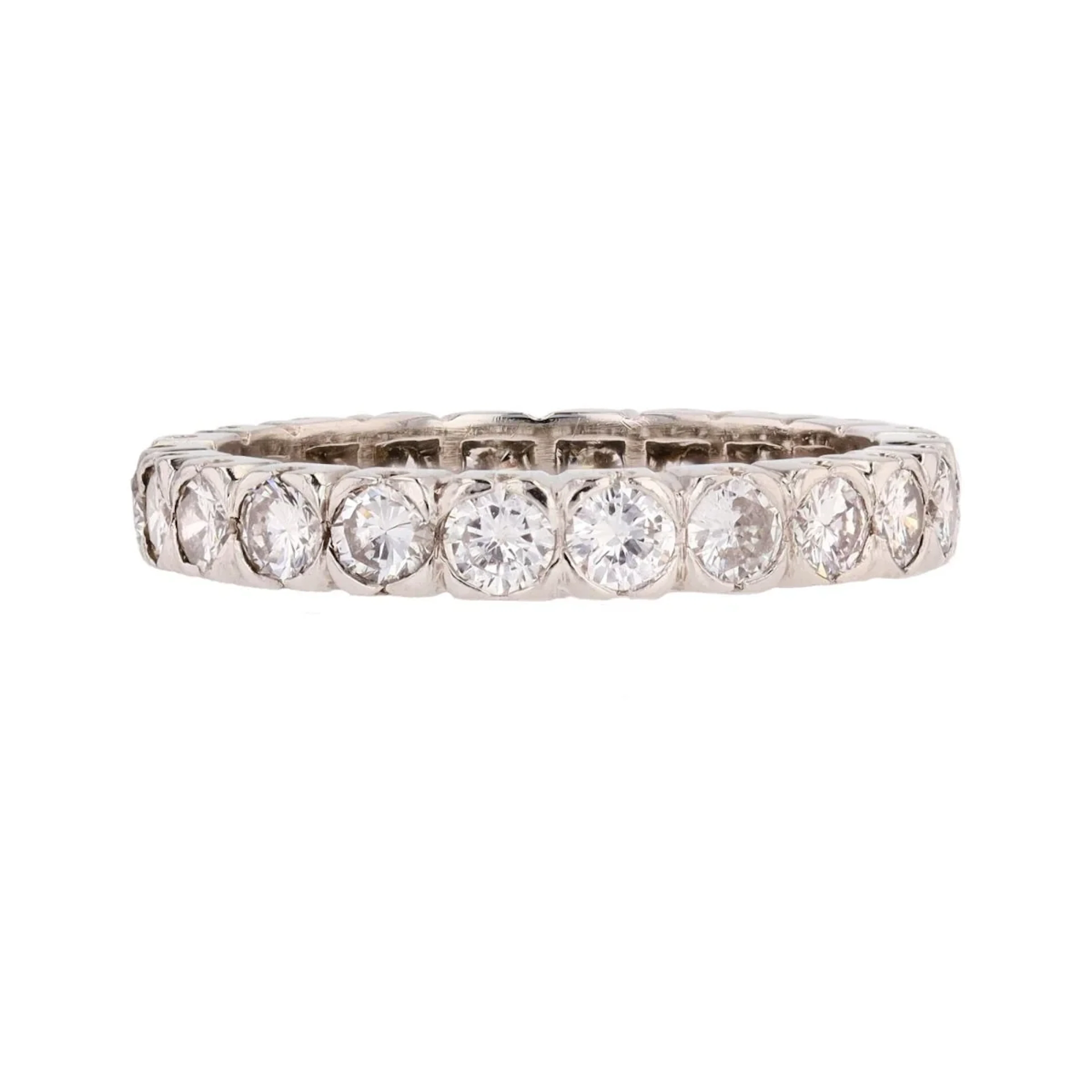Alliance ring in platinum and diamonds