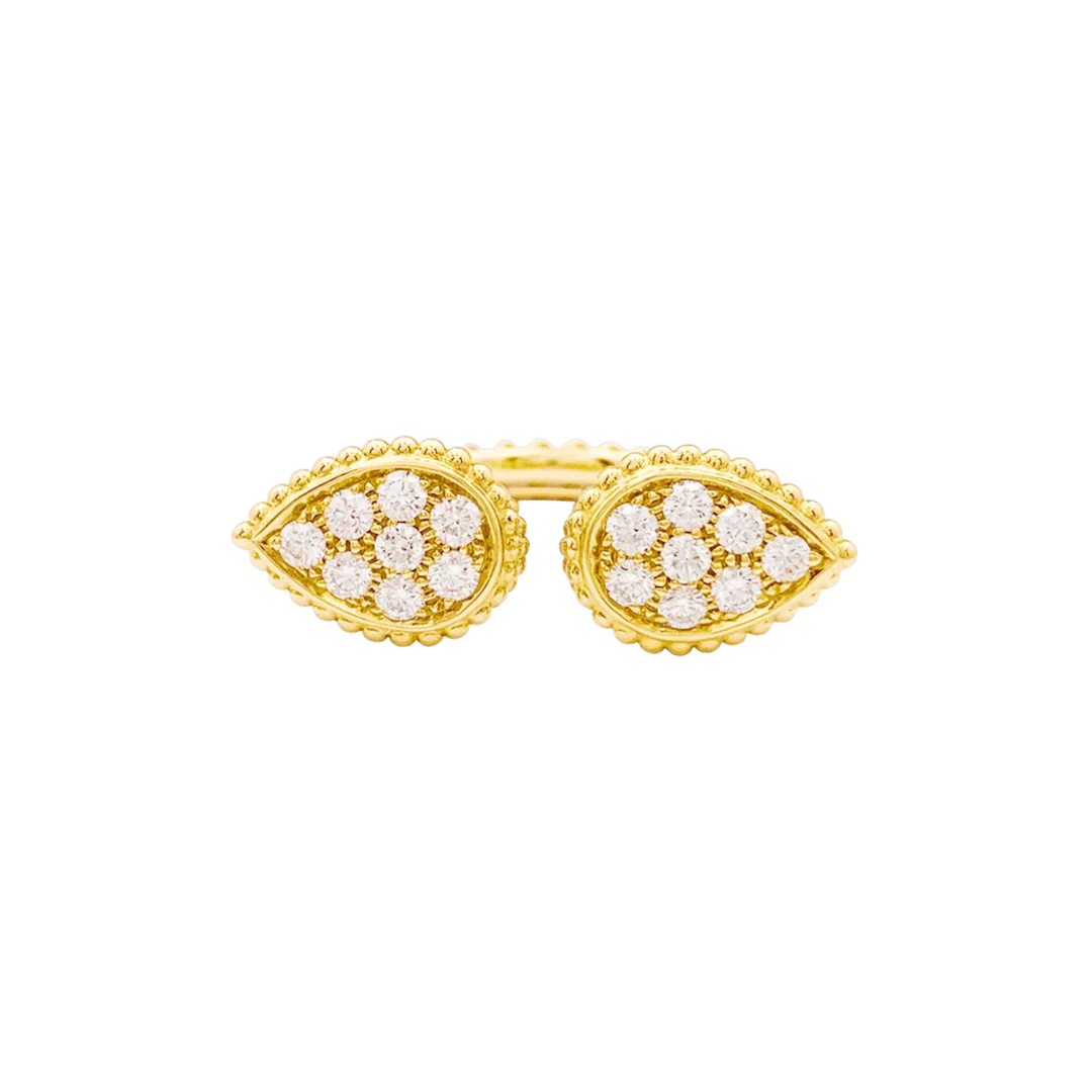 Bague Toi & Moi BOUCHERON "Serpent Bohème Motif S" en or jaune et diamants