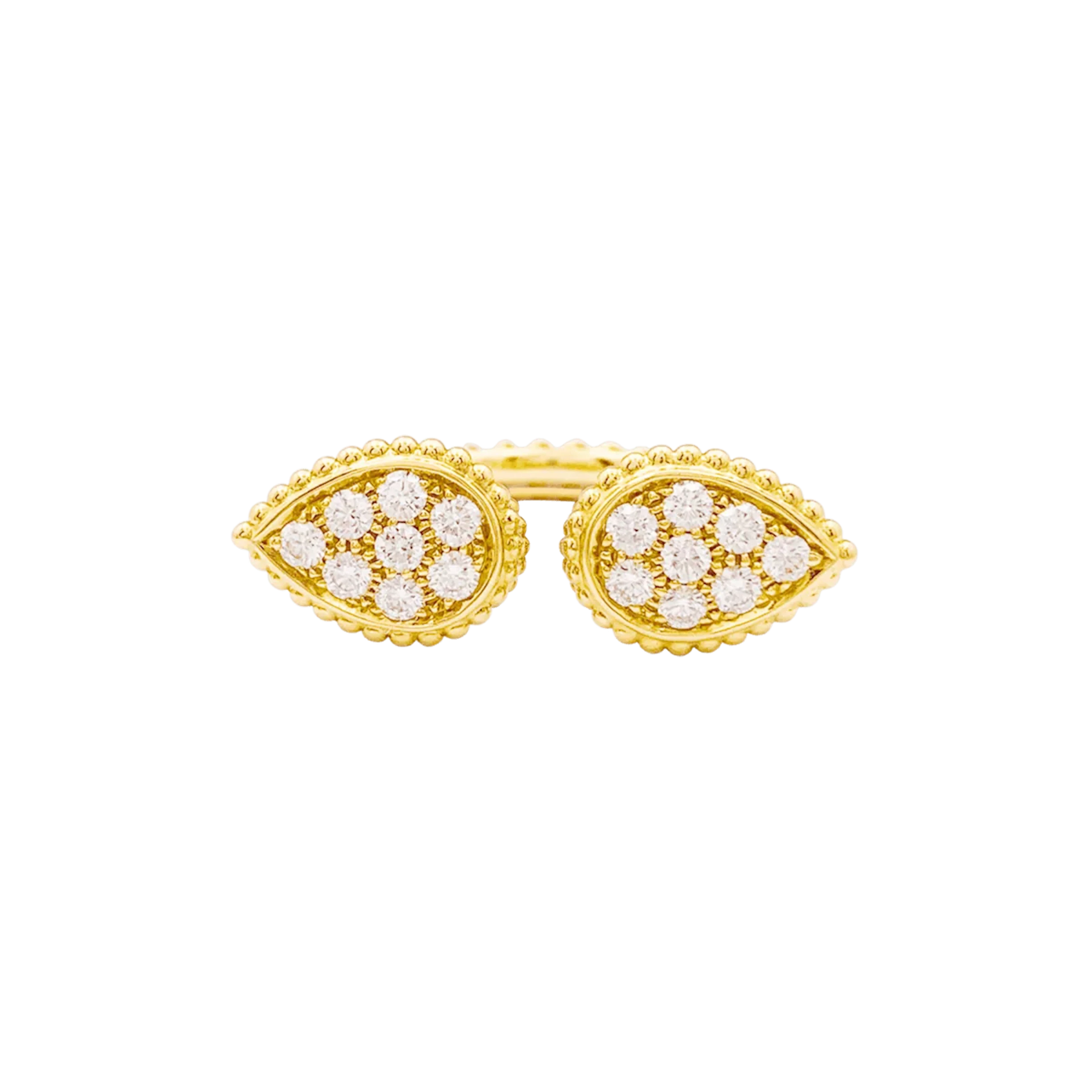 Bague Toi & Moi BOUCHERON "Serpent Bohème Motif S" en or jaune et diamants