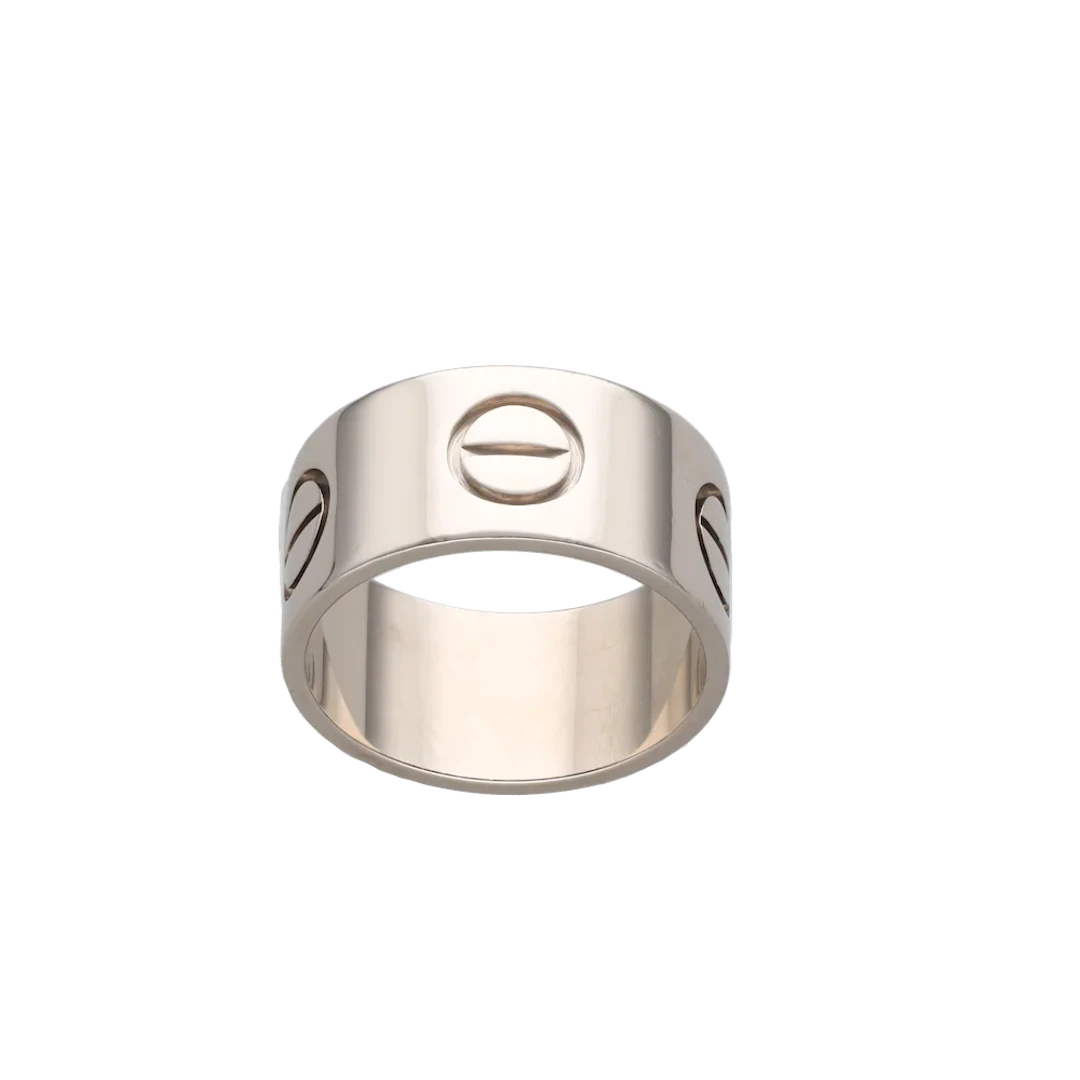 CARTIER "Love" White Gold Bangle Ring