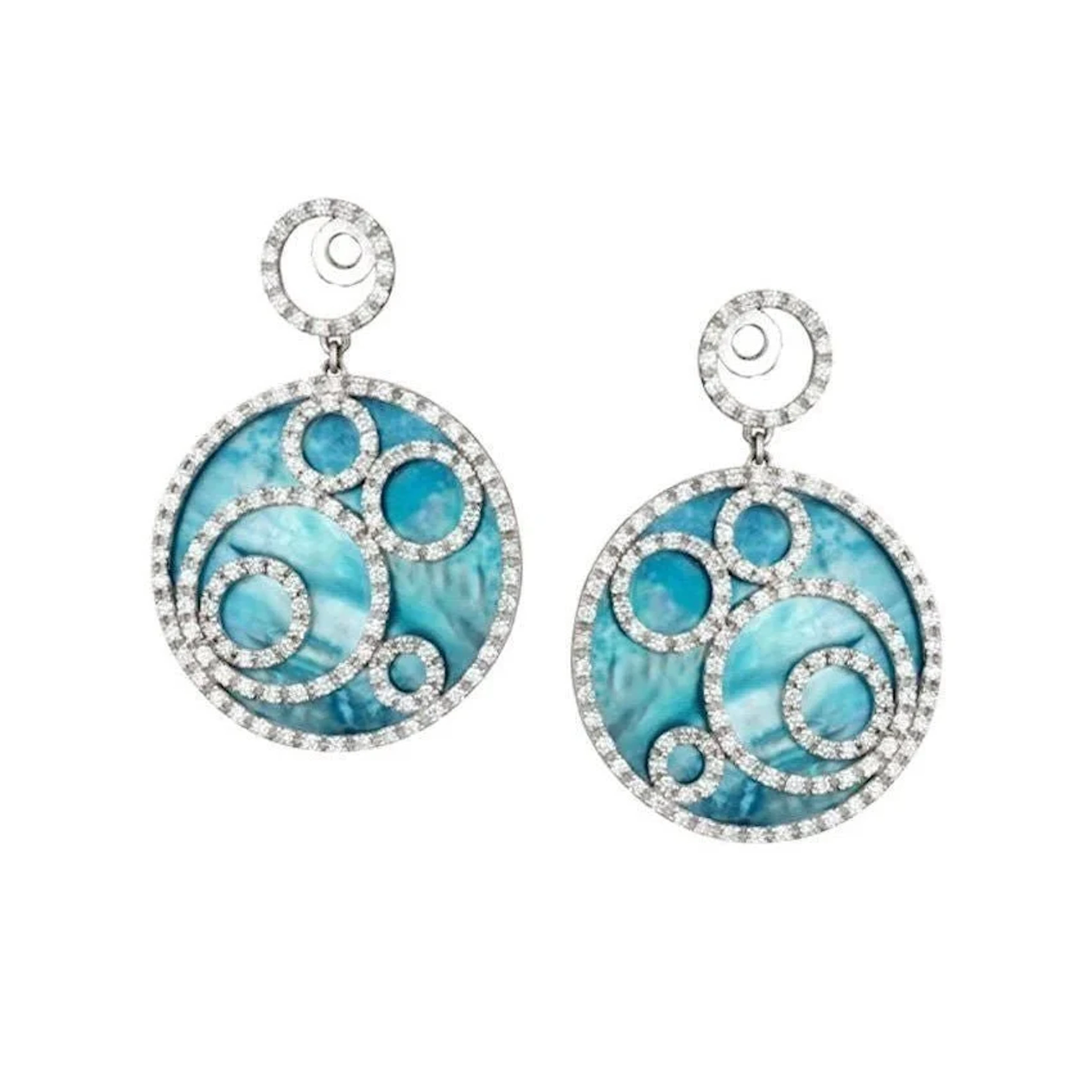 FULVIO MELLO white gold and diamond earrings