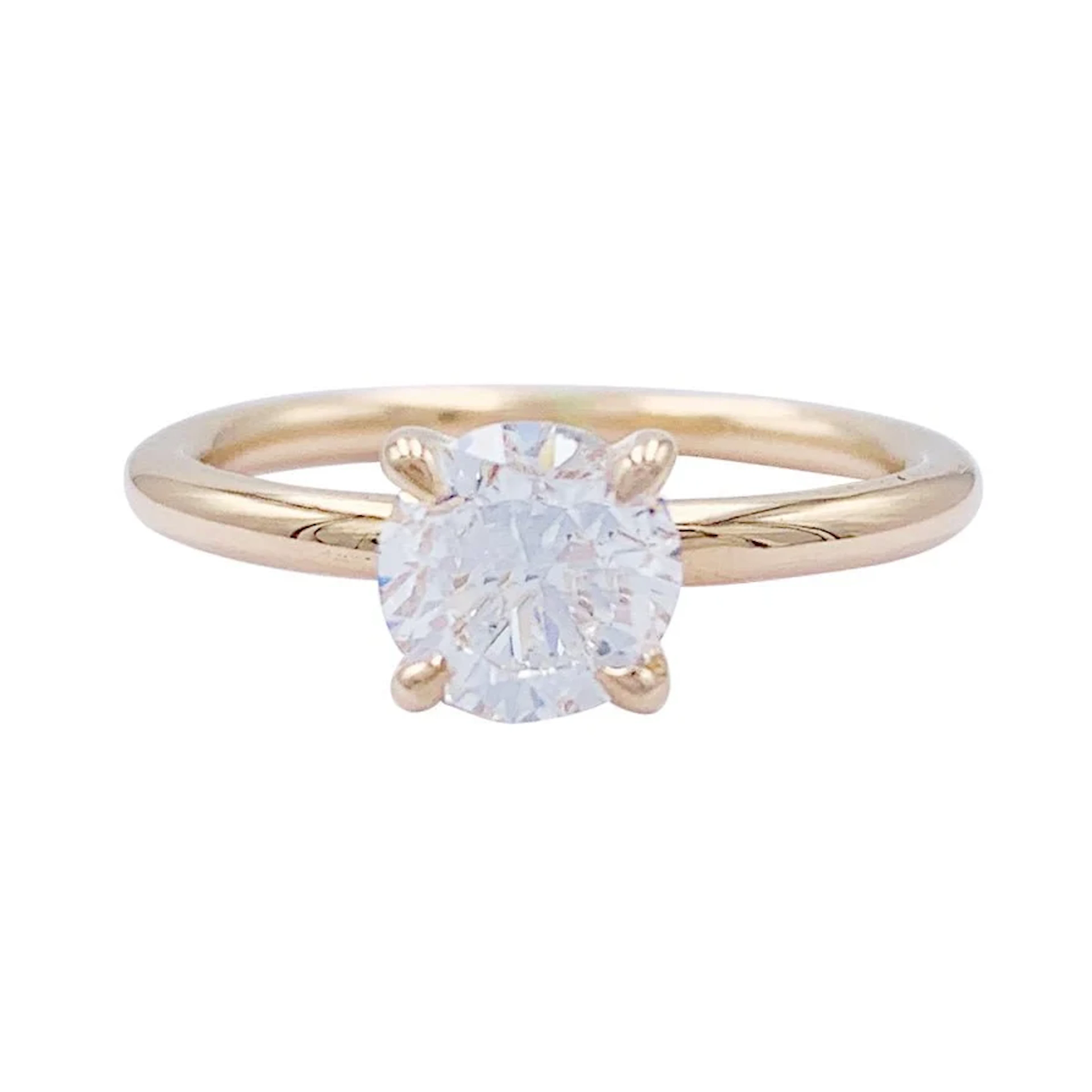 Solitaire Ring in White gold, 1 Carat Diamond