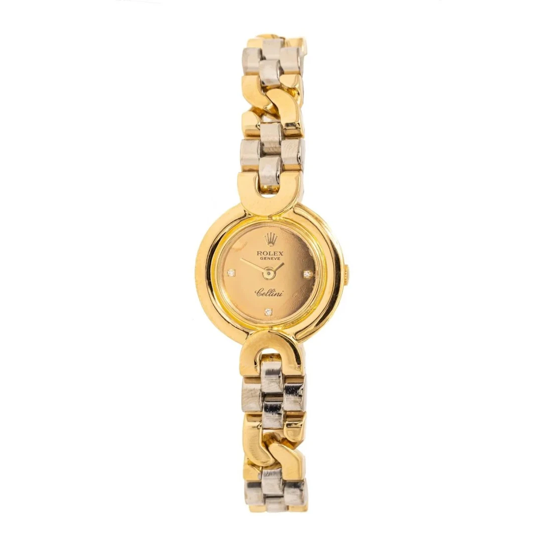 ROLEX "Cellini" Watch in Yellow gold and White gold