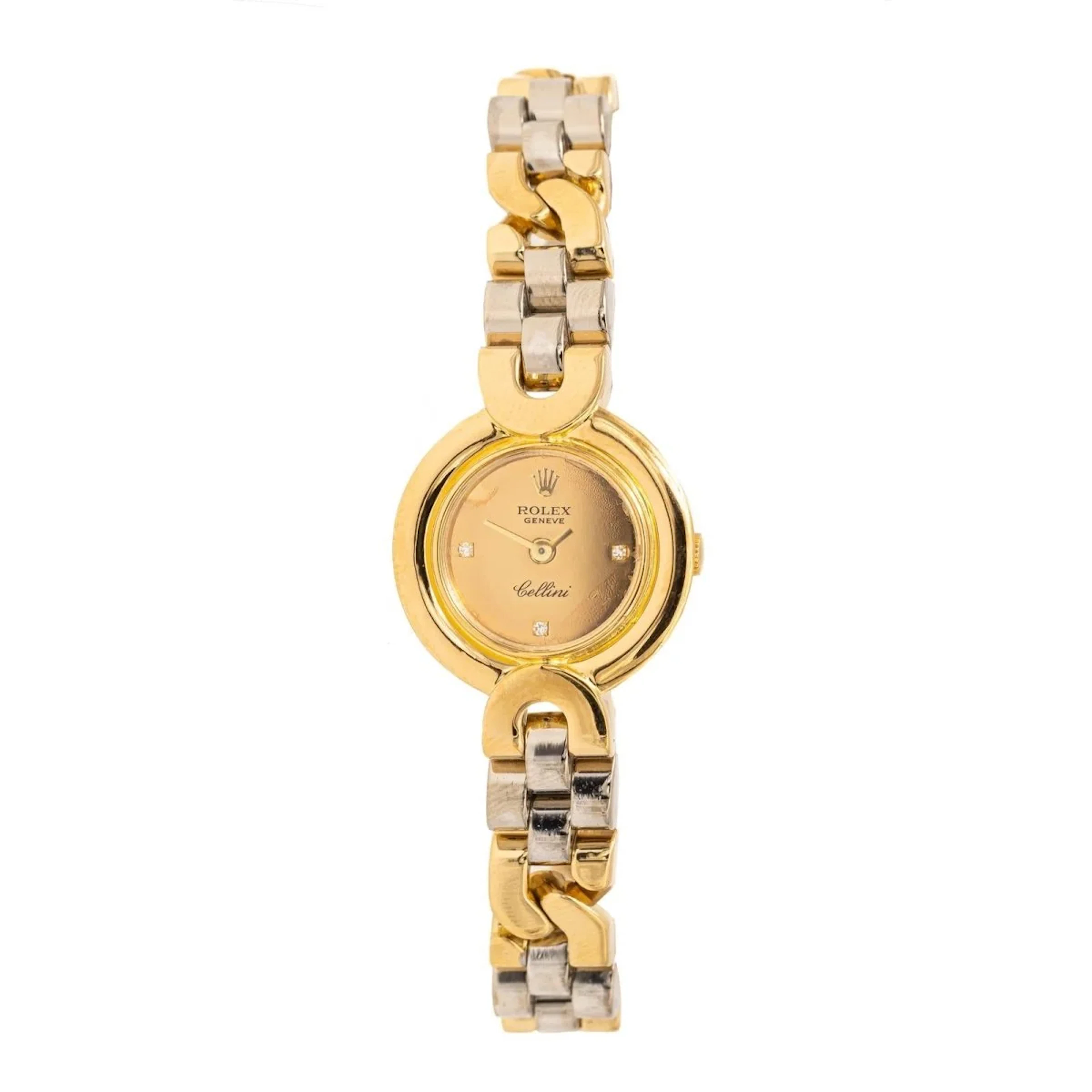 ROLEX "Cellini" Watch in Yellow gold and White gold